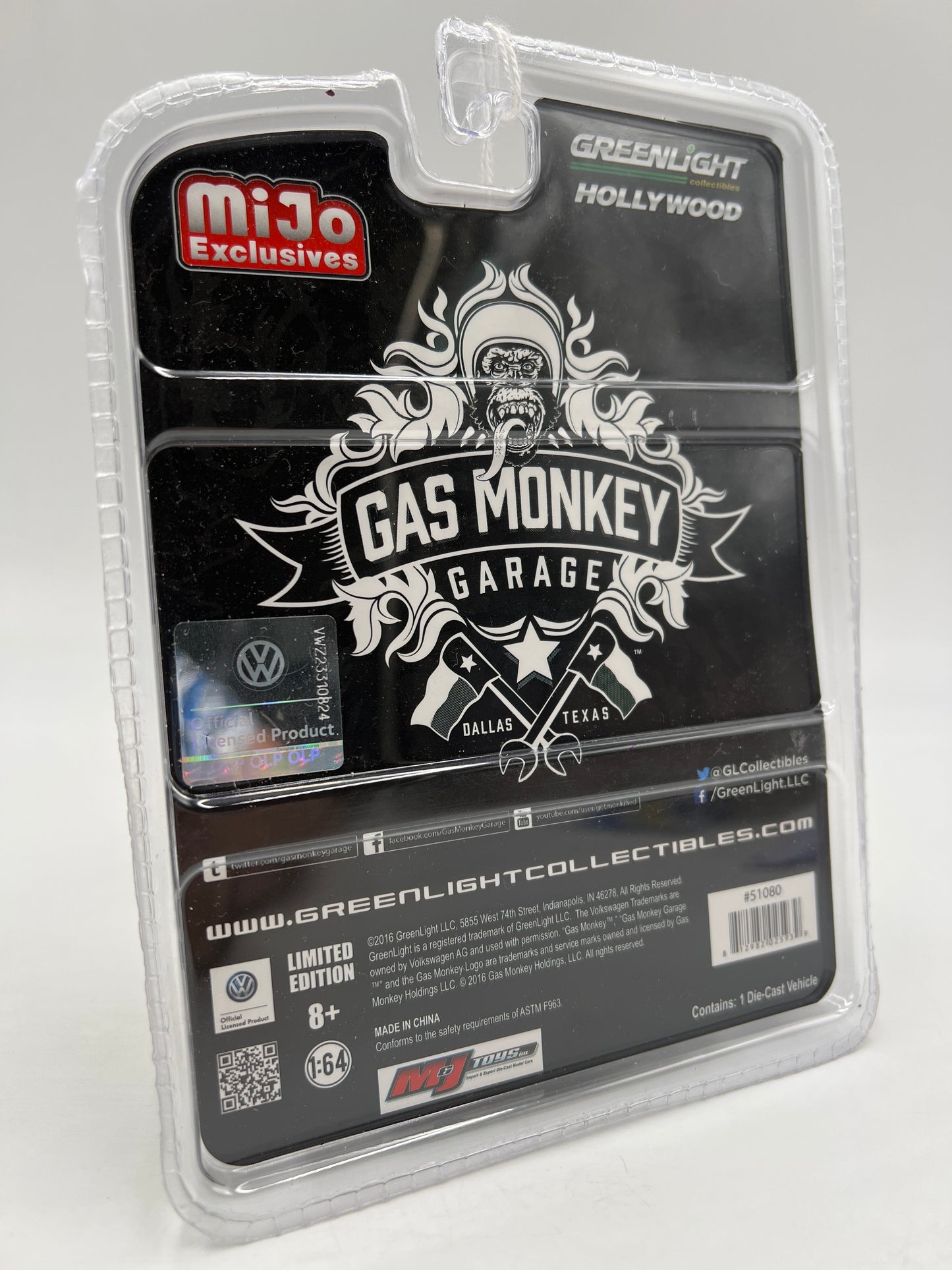 Greenlight Hollywood Mijo Exclusives Gas Monkey Garage Volkswagen Panel Van