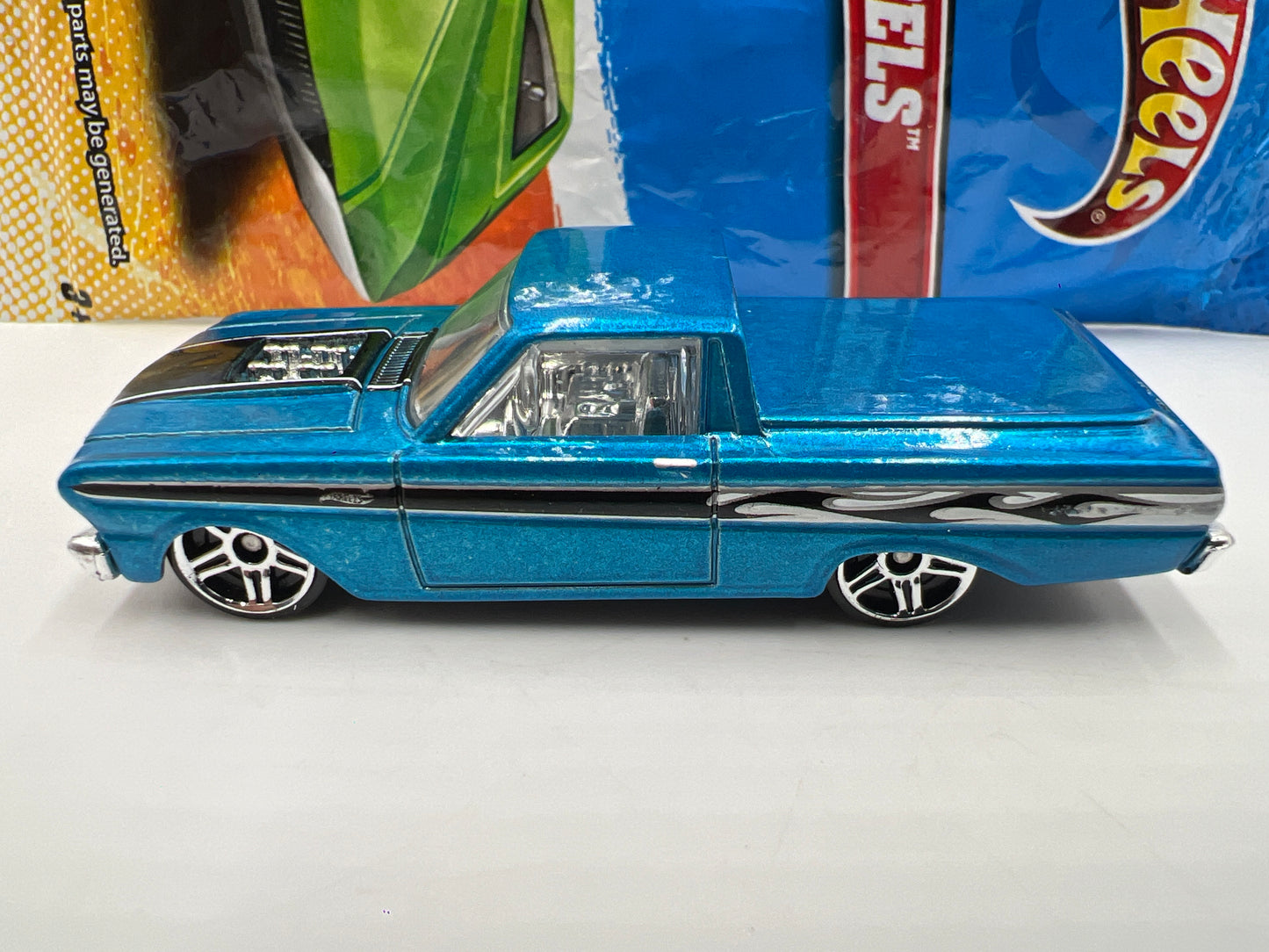 2011 Hot Wheels Mystery Models #4 65 Ford Ranchero Blue W/Poster