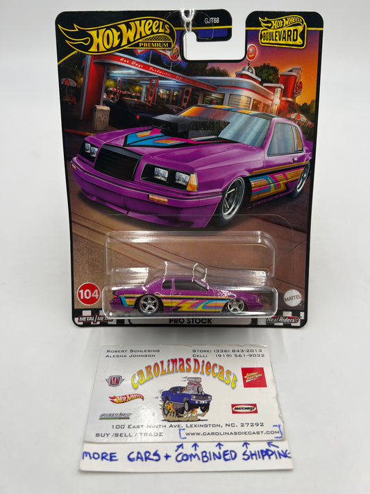 2024 Hot Wheels Boulevard Gold Label #104 86 Ford Thunderbird Pro Stock Purple 260D