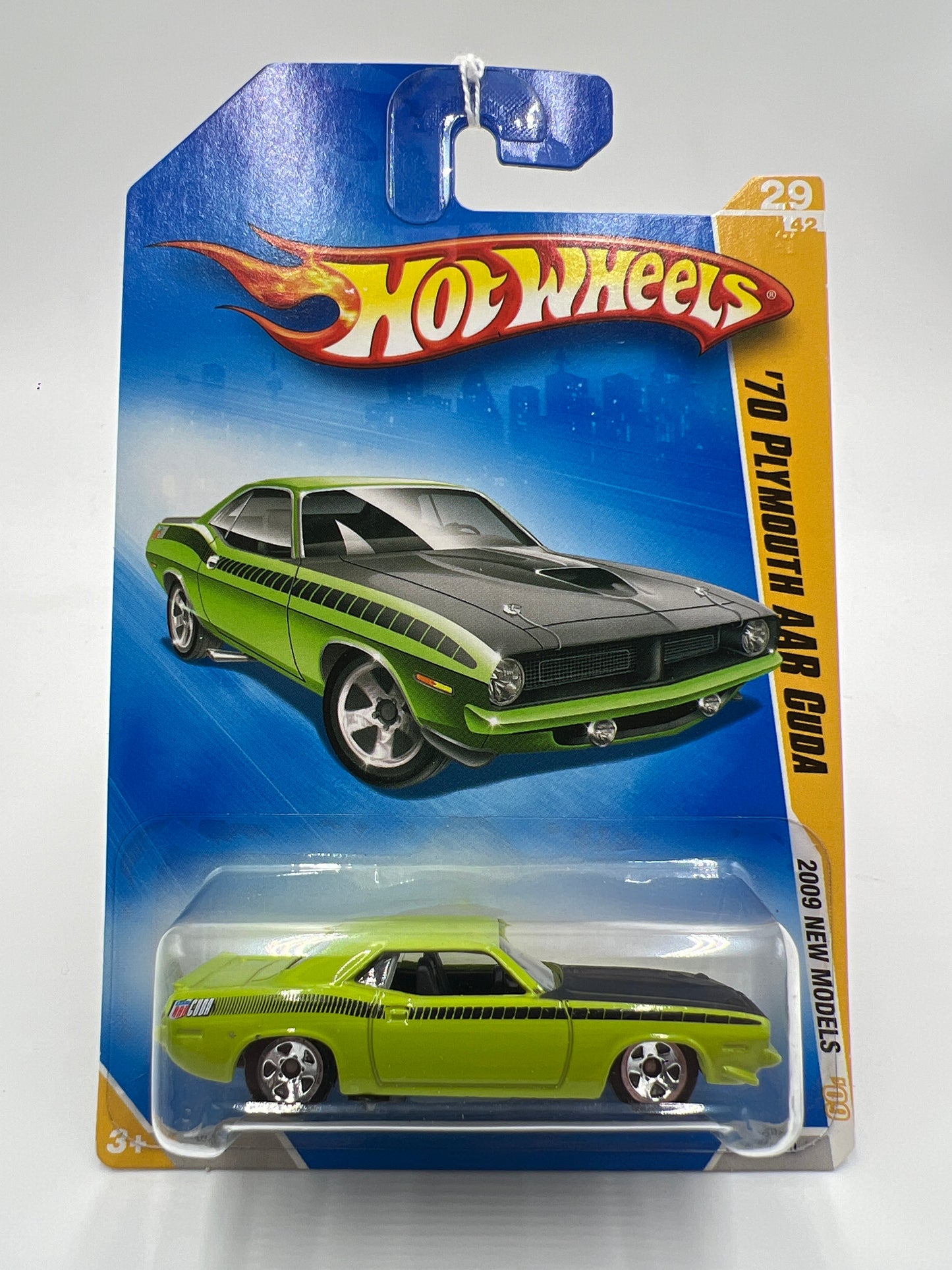 2009 Hot Wheels New Models #29 70 Plymouth AAR Cuda Green 47F