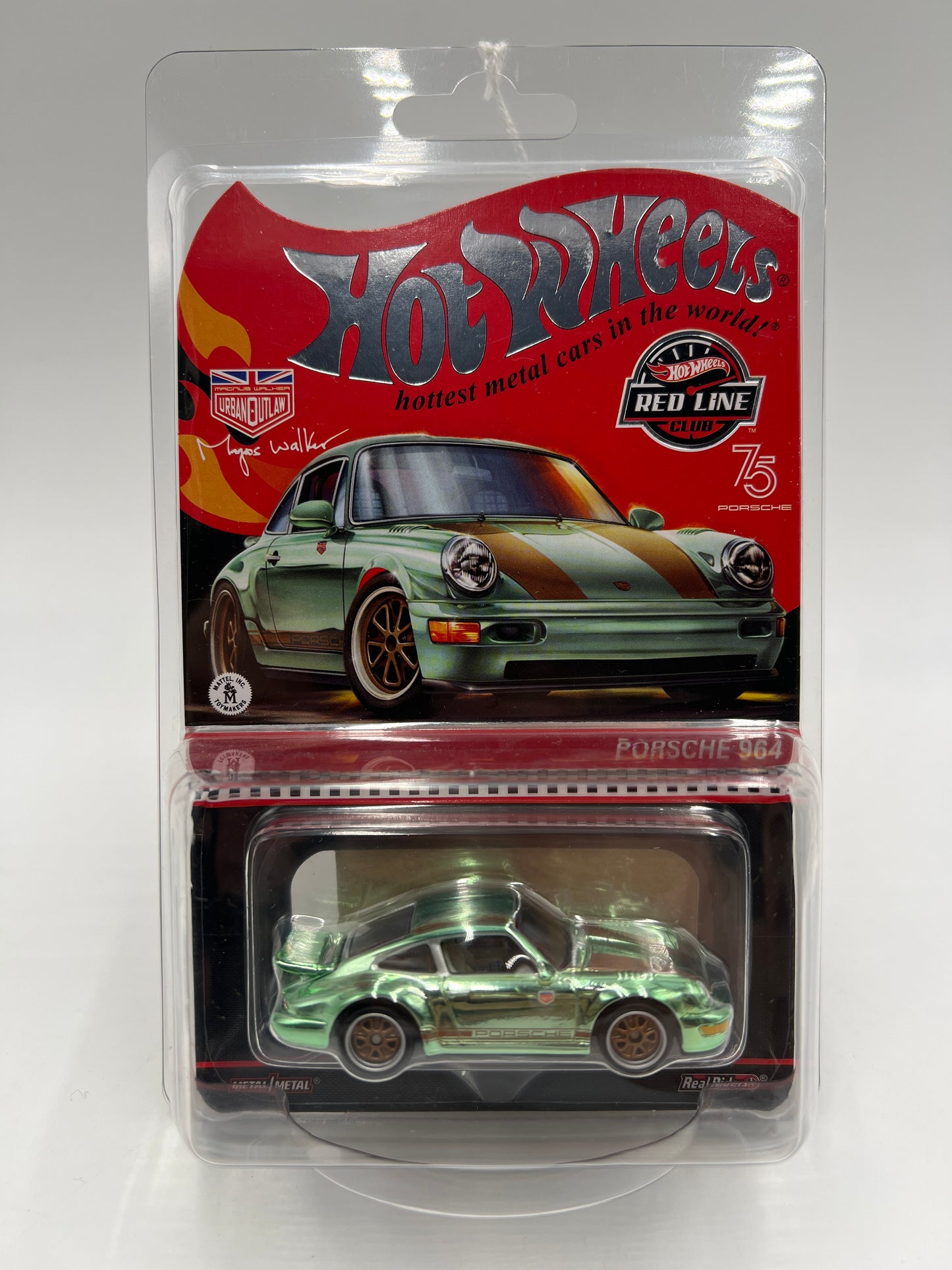 Hot Wheels RLC Porsche 964 Magnus Walker Urban Outlaw Green W/Protector