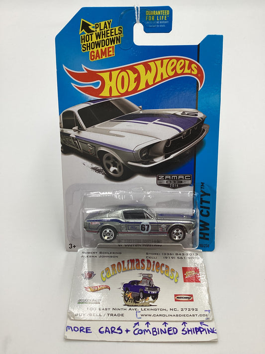 2014 Hot Wheels #098 Zamac 67 Custom Mustang