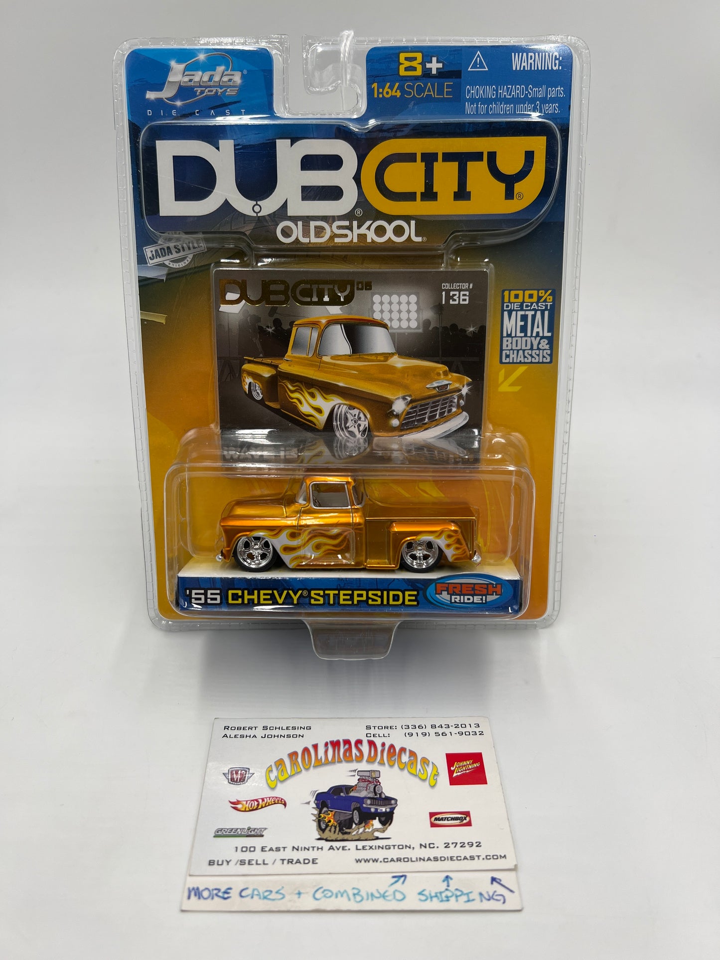 Jada Toys Dub City Old Skool Wave 13 #136 56 Chevy Stepside Orange SR