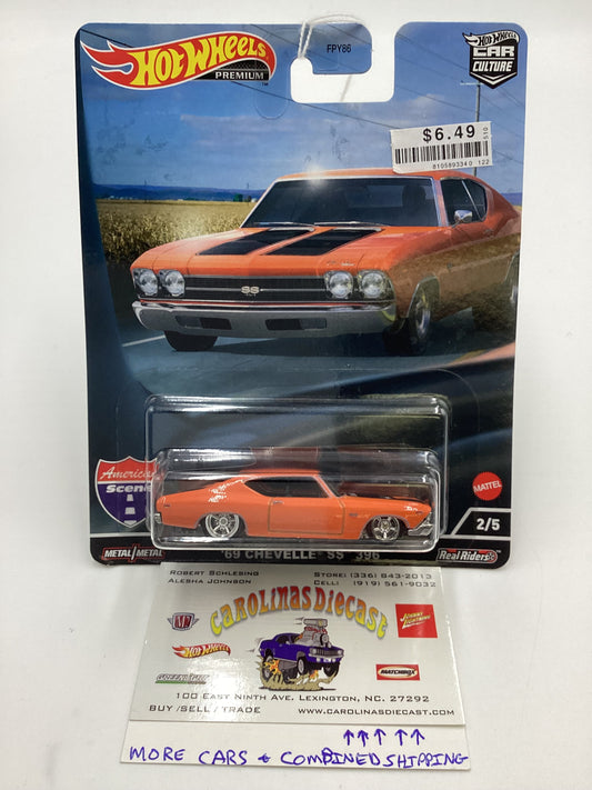 Hot wheels Premium American Scene #2 69 Chevelle SS 396 Orange 252G