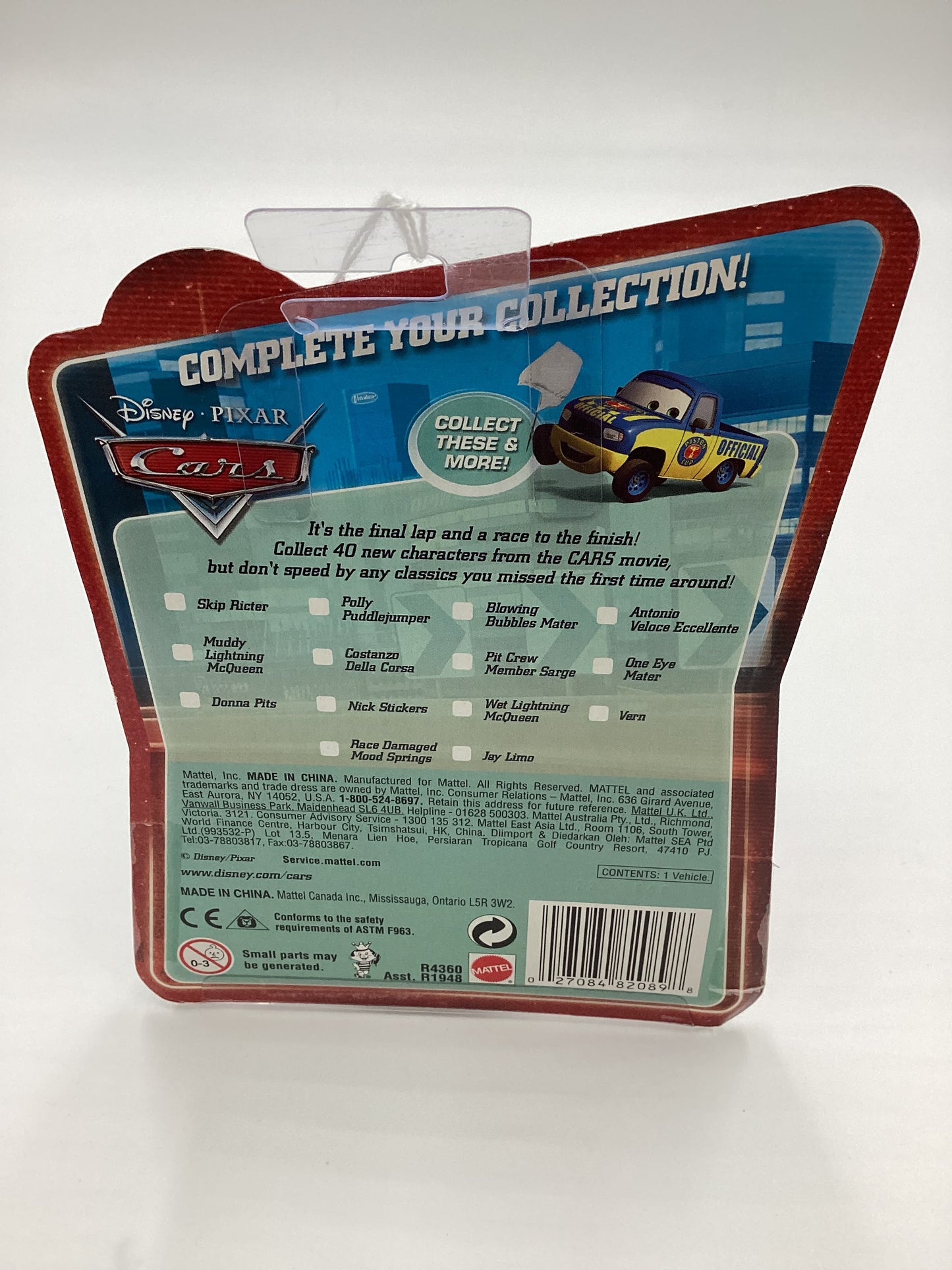 Disney Pixar Cars Final Lap Collection Polly Puddlejumper Blue #106 141A