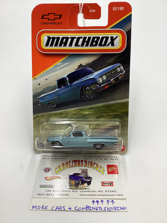 2025 Matchbox #2 1960 Chevy El Camino Light Blue