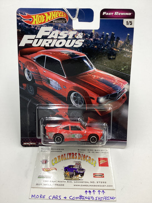 Hot Wheels Fast and Furious Fast Rewind #1 Mazda RX-3 Red Cracked Blister 246D