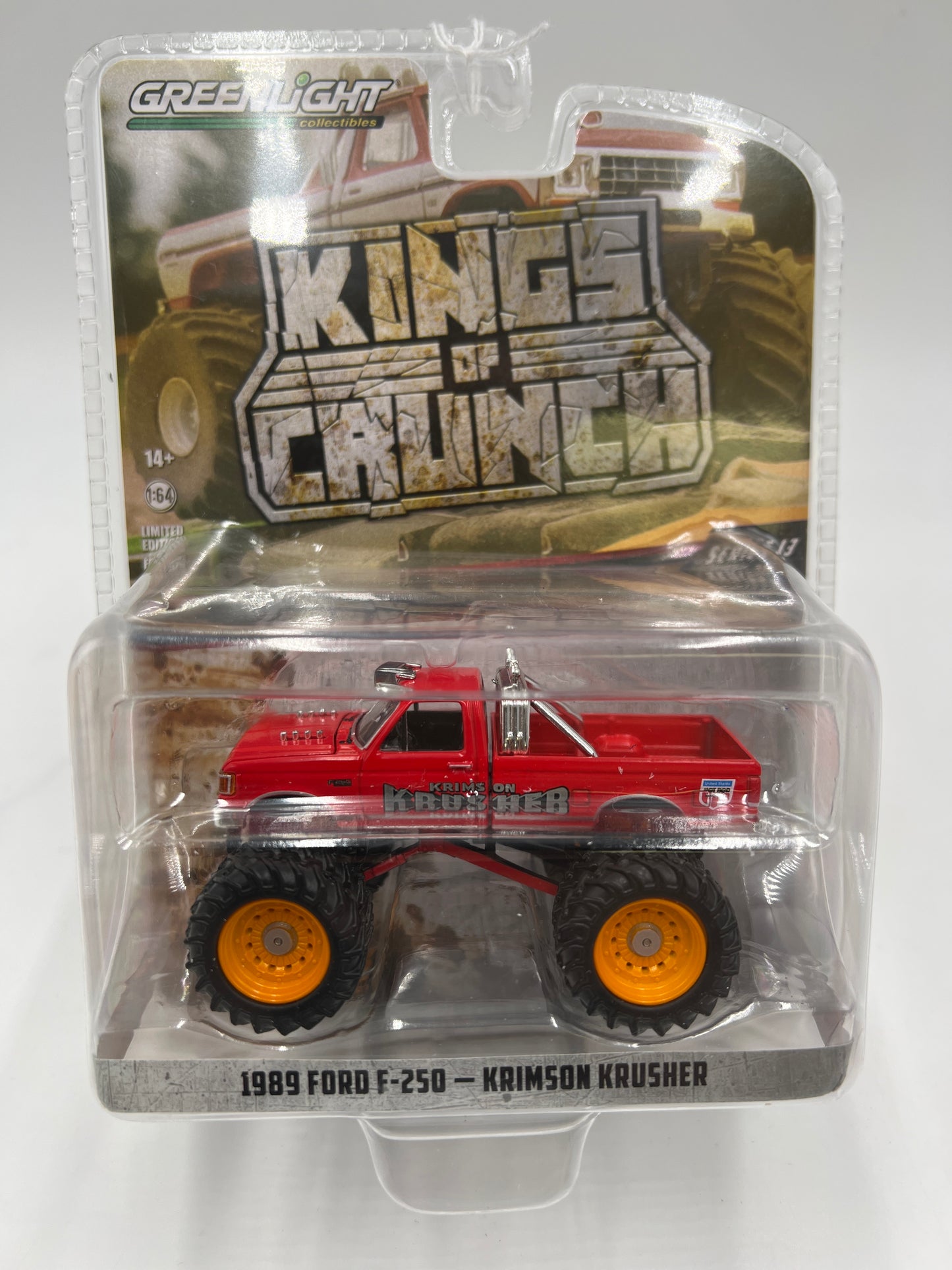 Greenlight Kings of Crunch Series 13 1989 Ford F-250 Krimson Krusher Red 216G