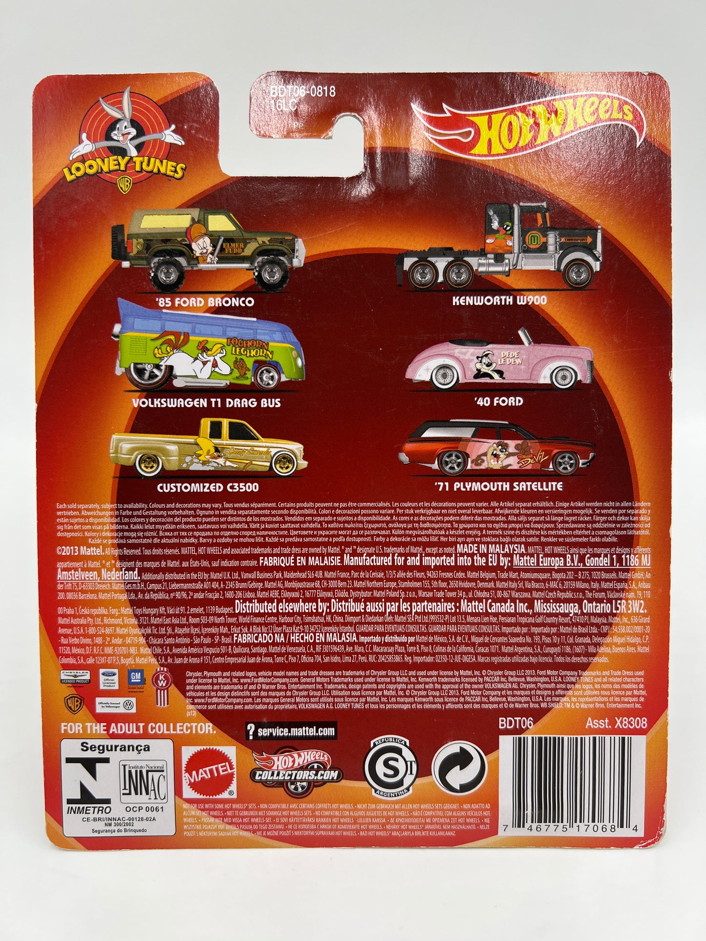 Hot Wheels Premium Looney Tunes Speedy Gonzales Customized C3500 W/Protector