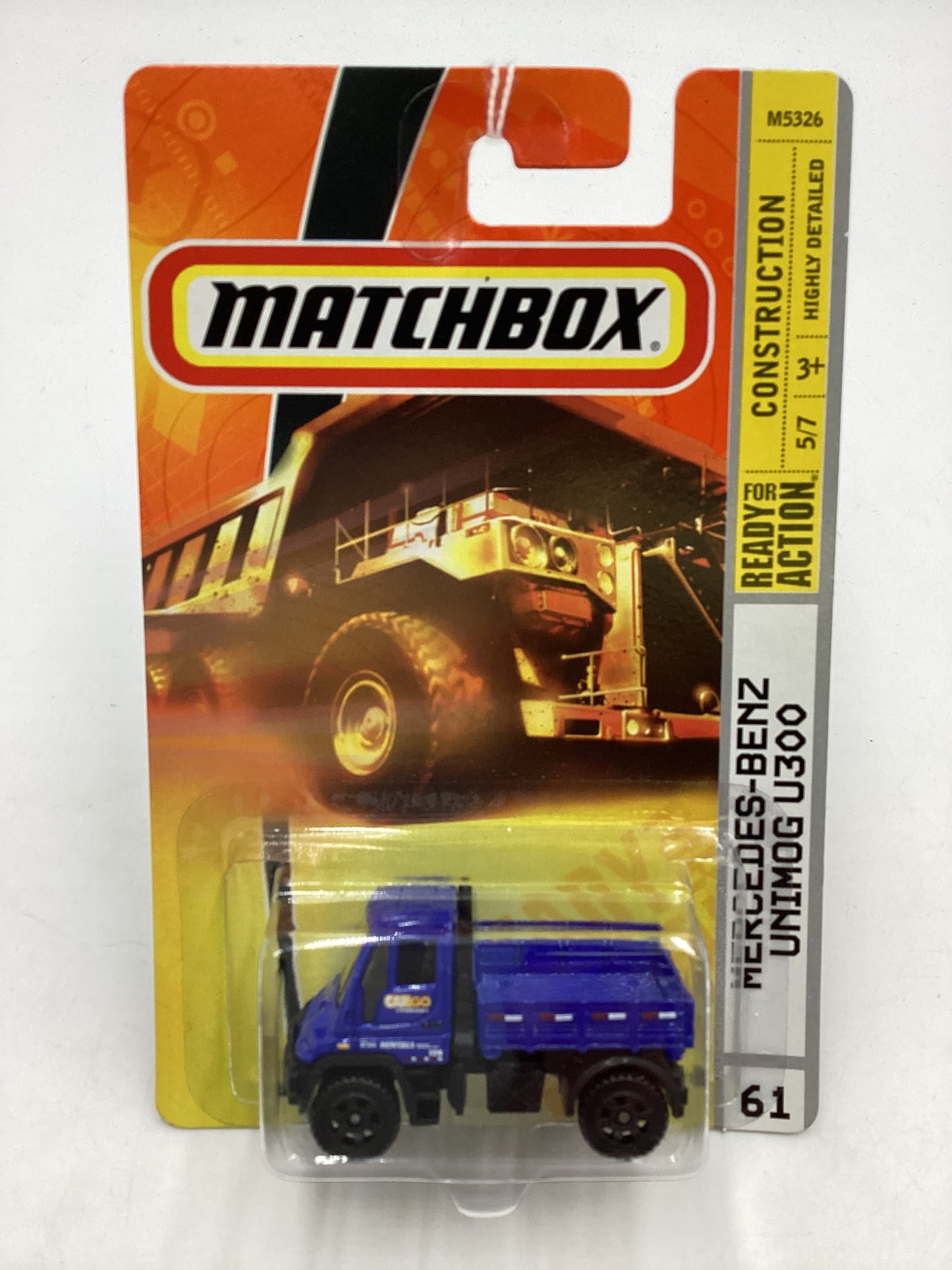 Matchbox #61 Construction Mercedes-Benz Unimog U300 206B