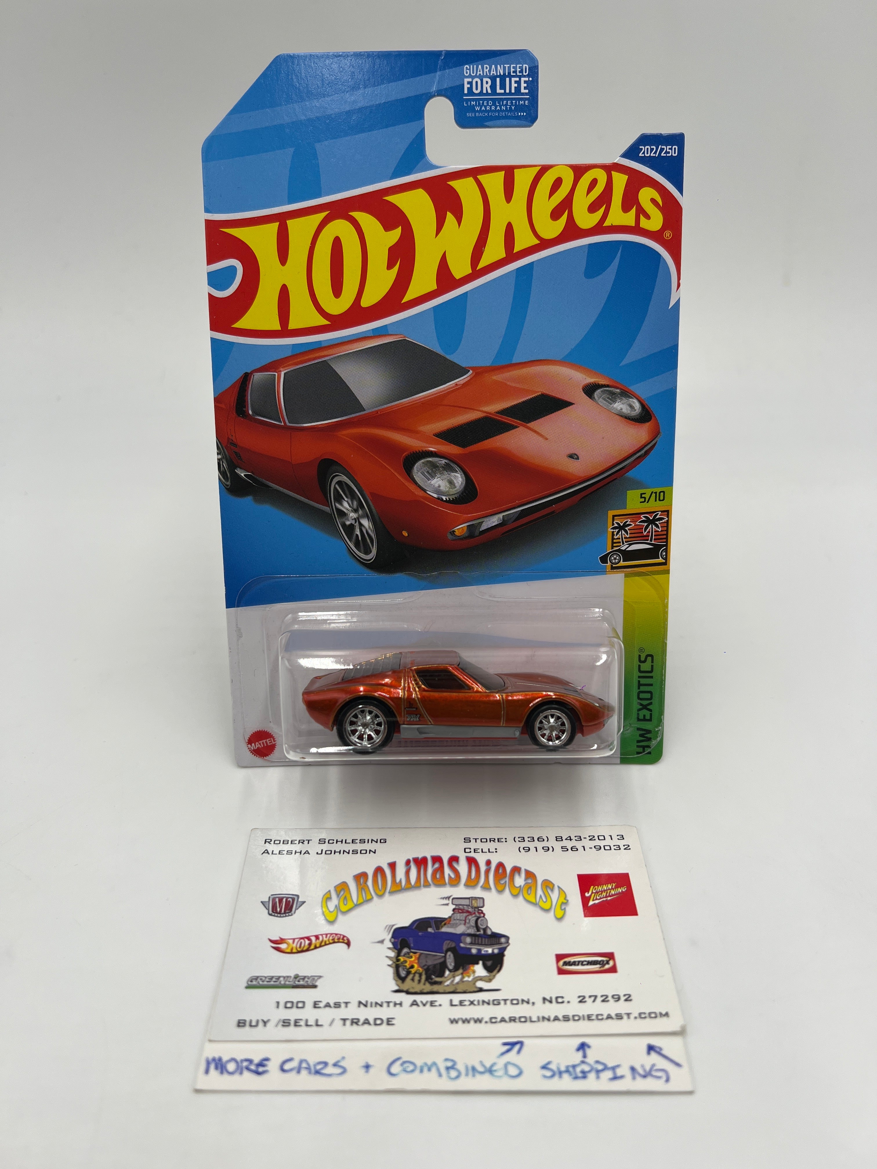 2022 Hot Wheels Super Treasure Hunt #202 71 Lamborghini Miura SV