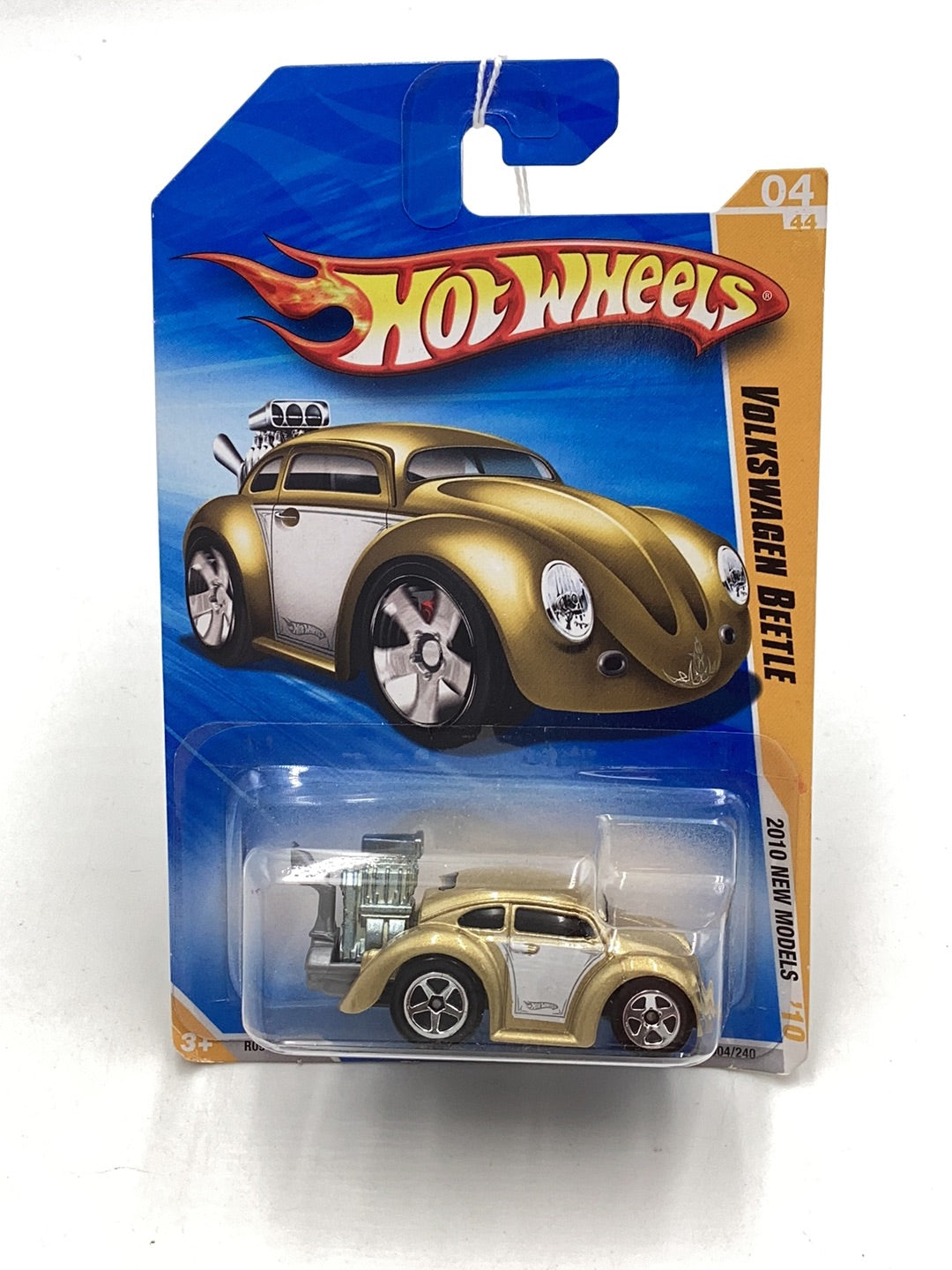 2010 Hot Wheels #4 Volkswagen beetle gold 92G