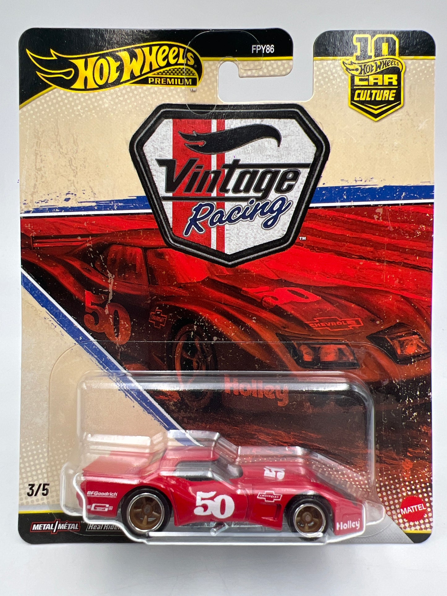 2026 Hot Wheels Premium Vintage Racing #3 76 Greenwood Corvette Red