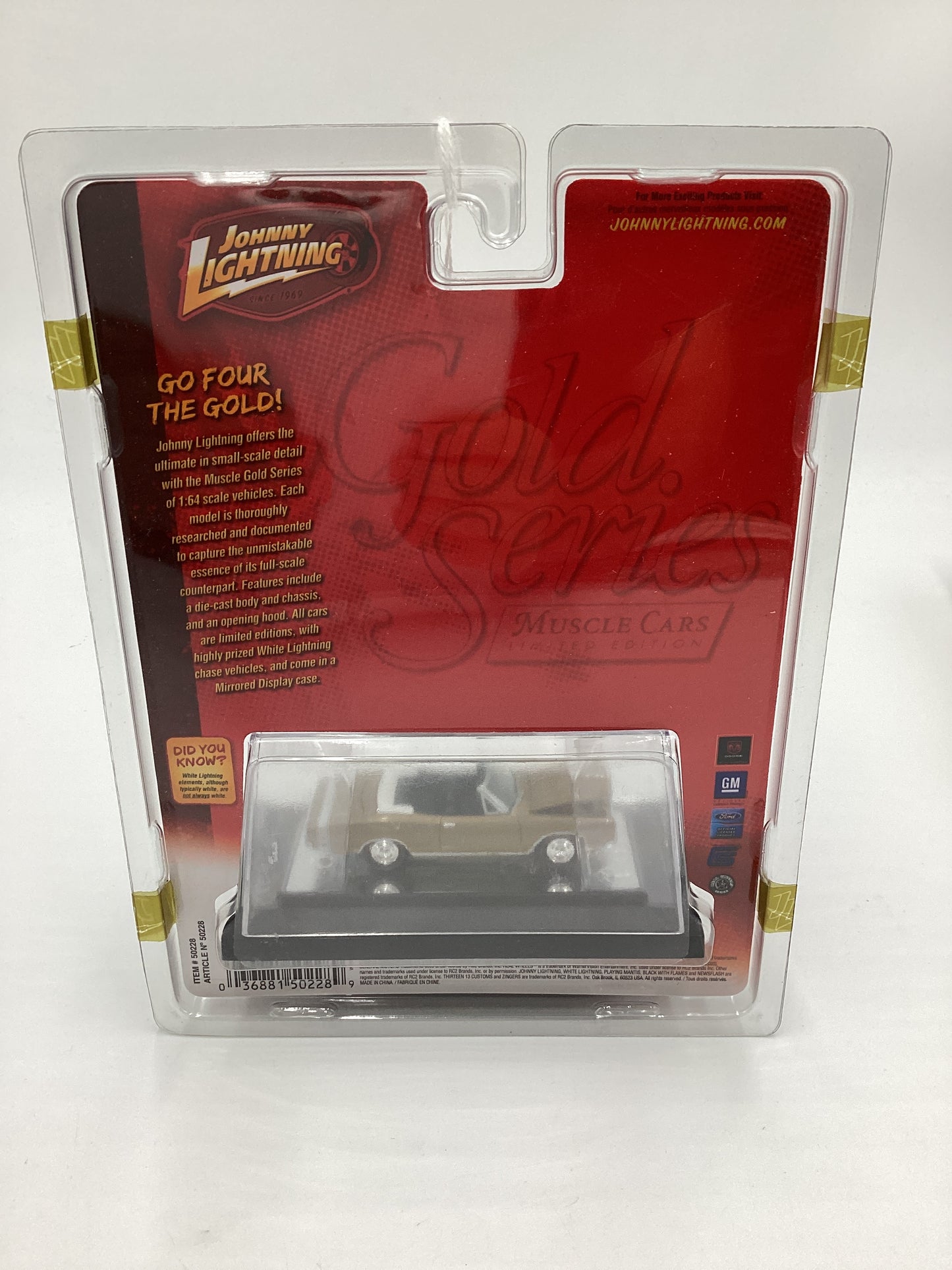 Johnny Lightning Gold Series Muscle Cars Release 8 #35 1969 Dodge Coronet R/T Gold 232H