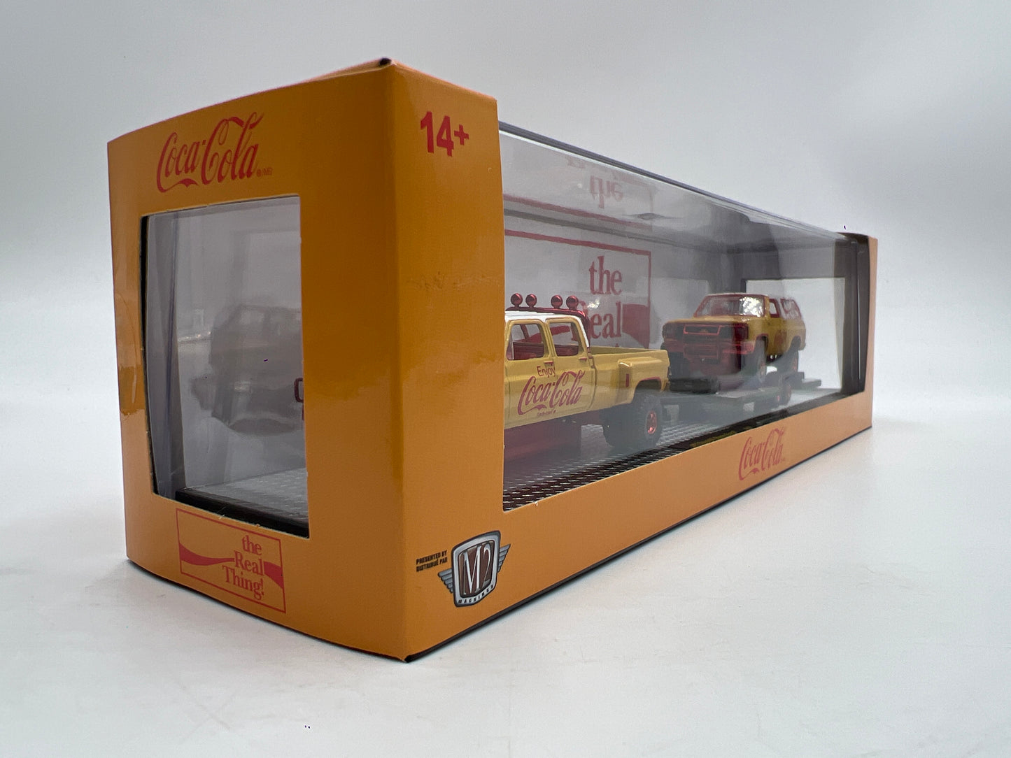 M2 Machines Auto Haulers CHASE Coca Cola 1972 Chevrolet Cheyenne Super 30 & 1973 Chevrolet K5 Blazer TW28