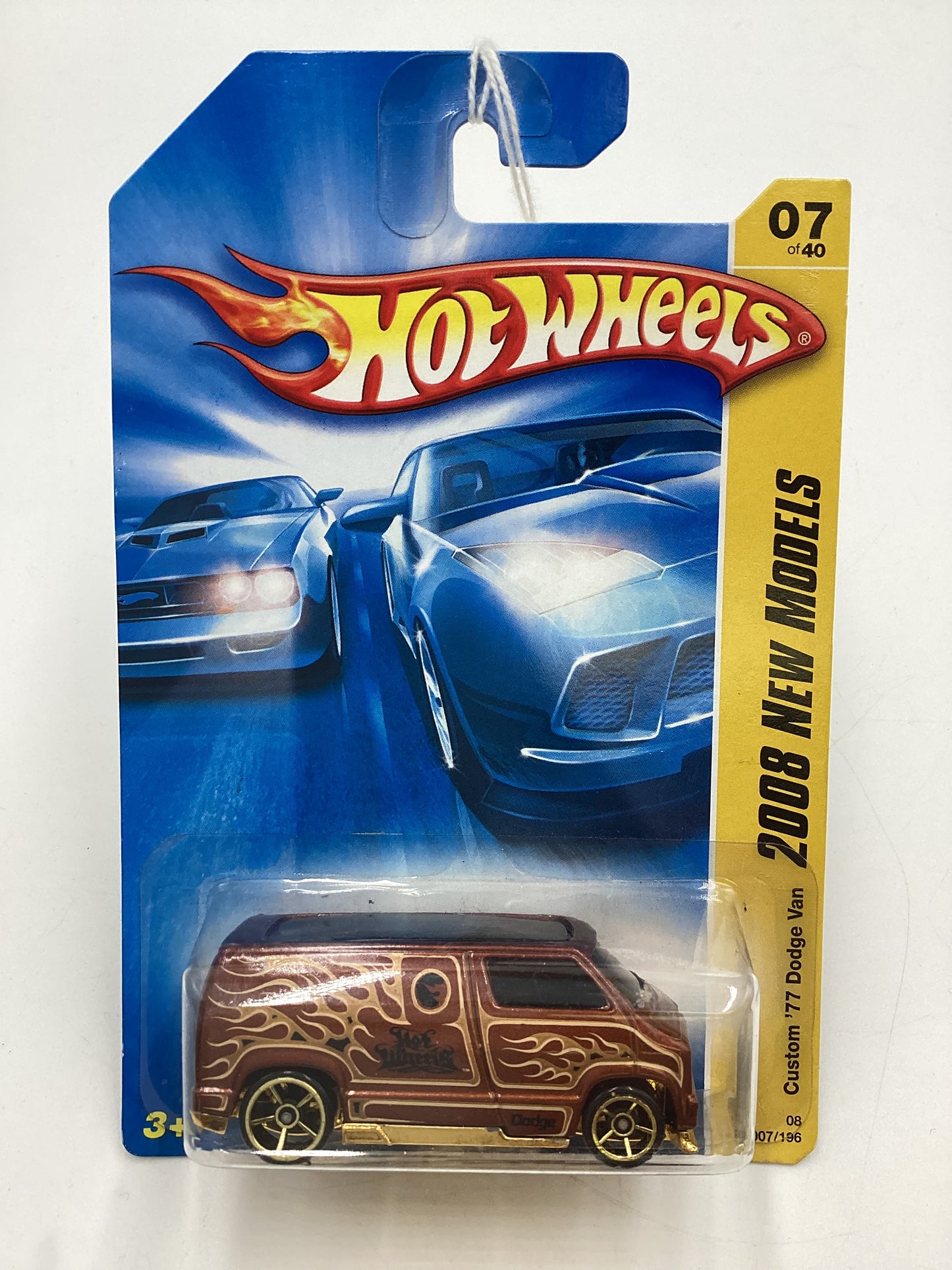 2008 Hot Wheels New Models #7 Custom 77 Dodge Van Brown 43i