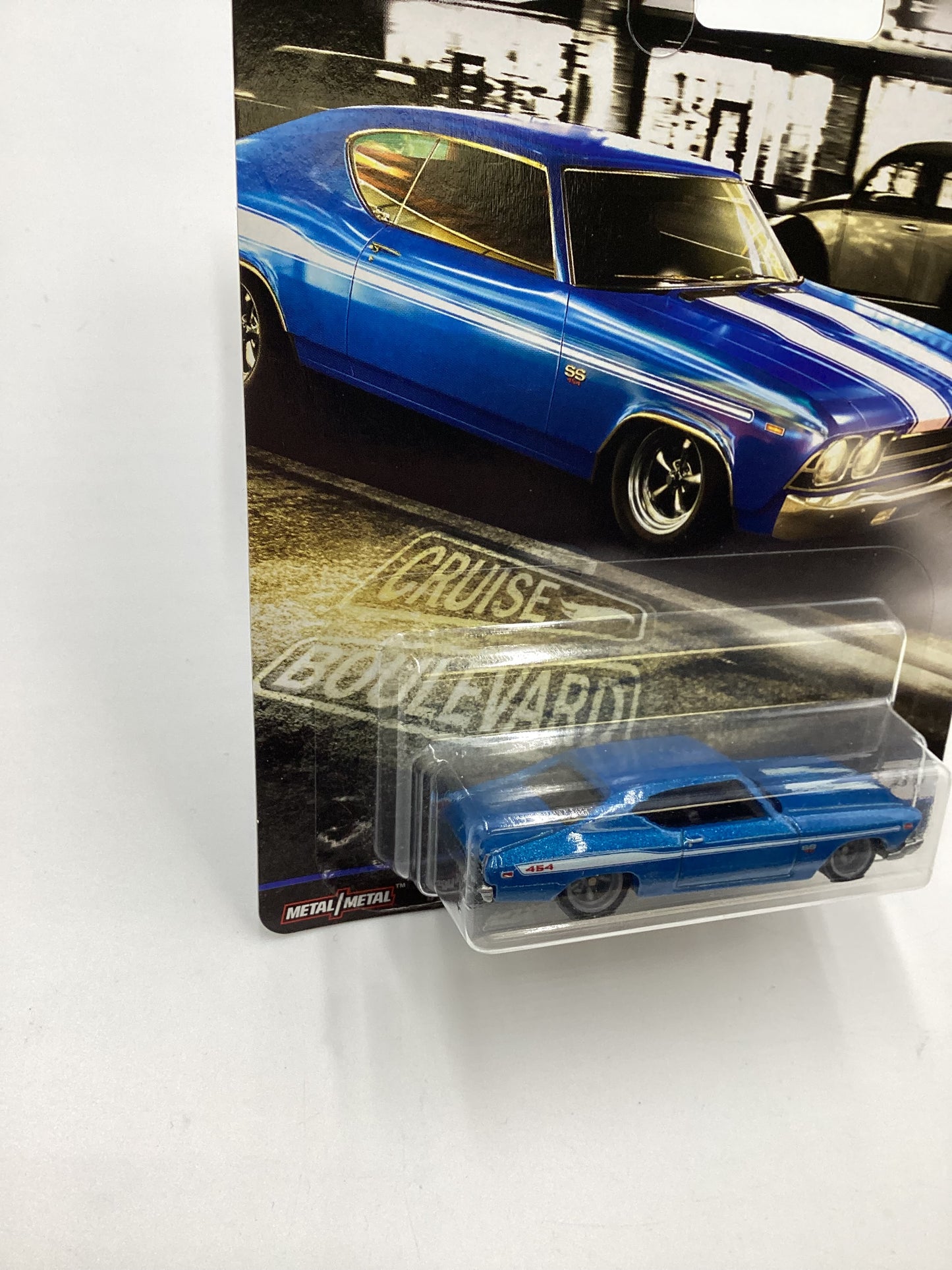 Hot Wheels Car Culture Cruise Boulevard 69 Chevelle SS 396 Blue 252C
