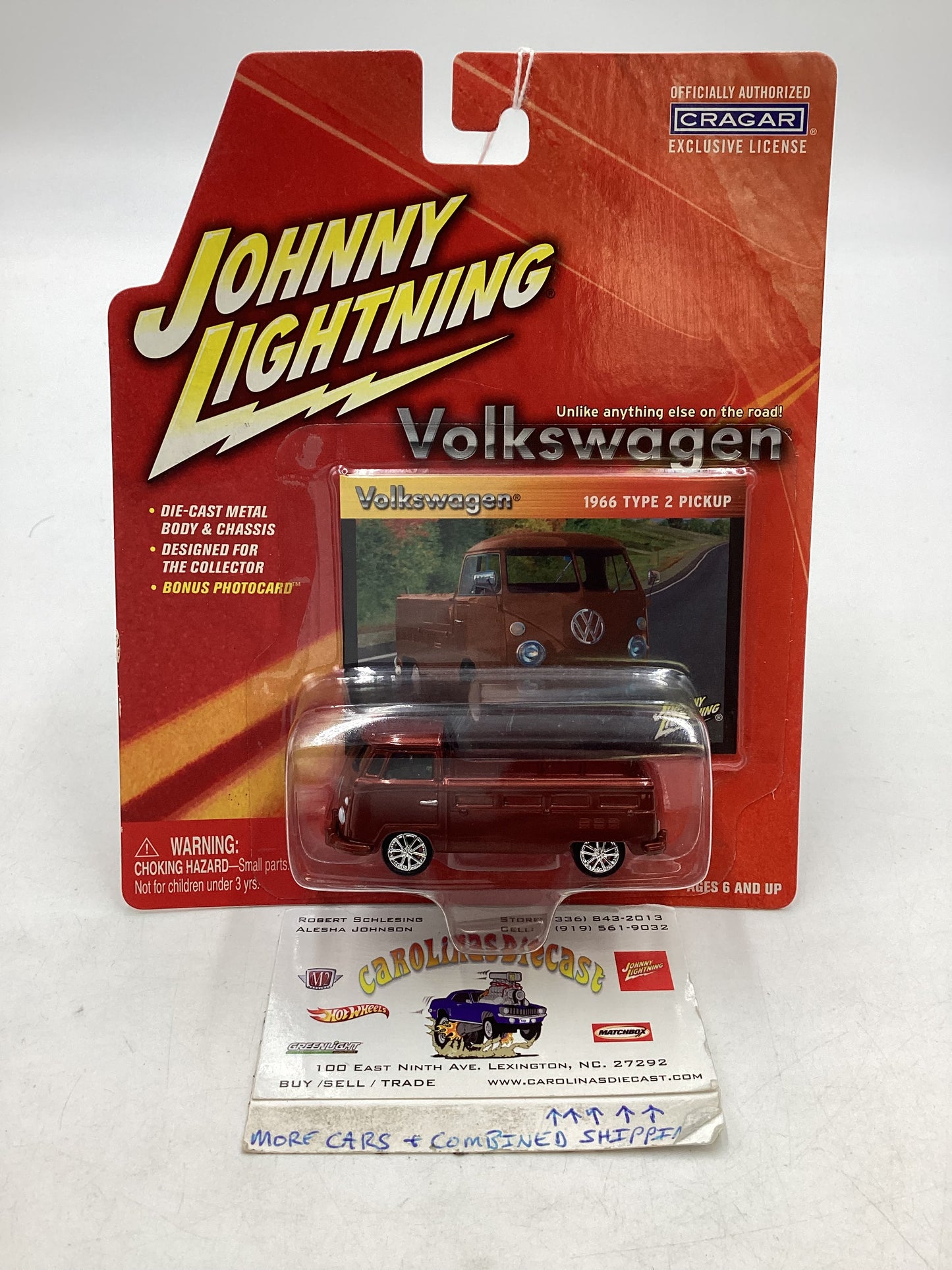 Johnny Lightning Volkswagen Series 1966 Type 2 Pickup 220B