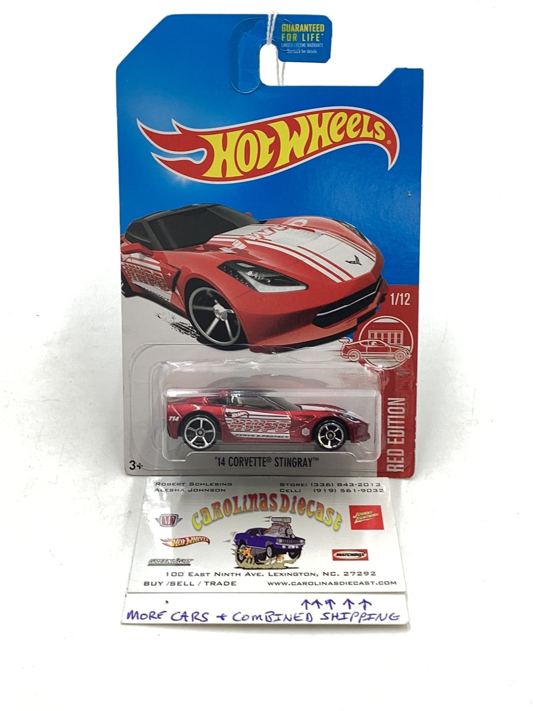 2017 Hot Wheels Red edition 14 Corvette Stingray