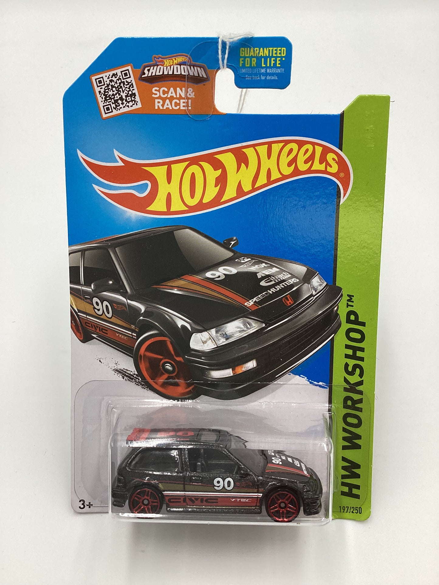 2015 Hot Wheels #197 90 Honda Civic EF Black