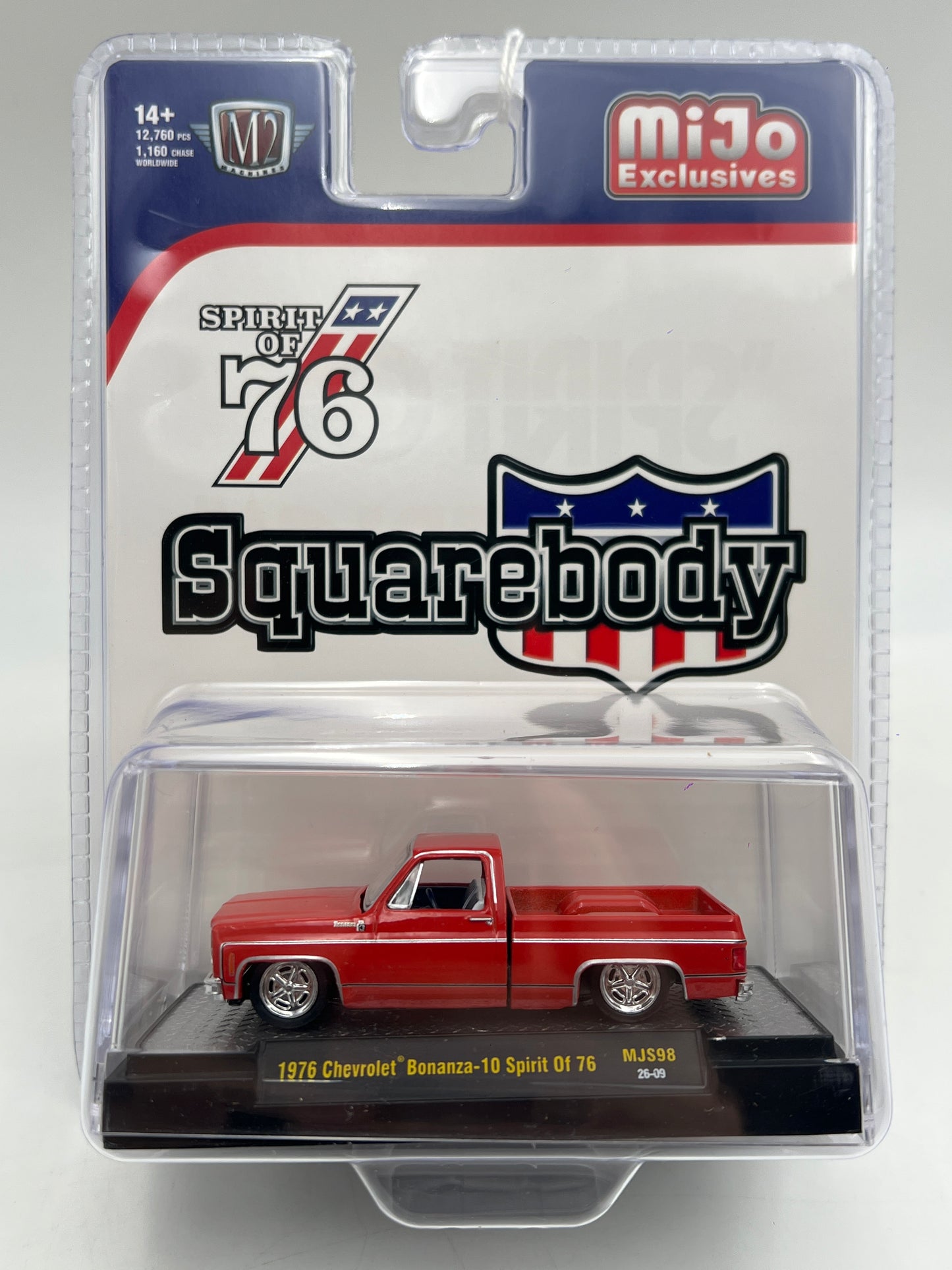 M2 Machines MJS98 MiJo Exclusives 1976 Chevrolet Bonanza 10 Spirit Of 76 Red