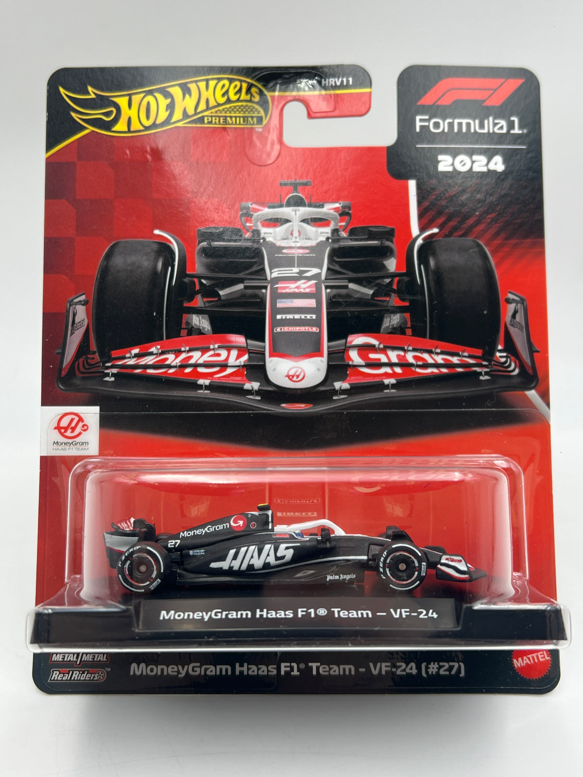 Hot Wheels Premium Formula 1 2024 MoneyGram Haas F1 Team VF-24 #27