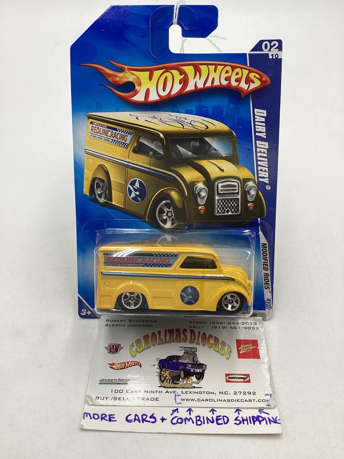 2009 Hot Wheels #158 Dairy Delivery Yellow 54C