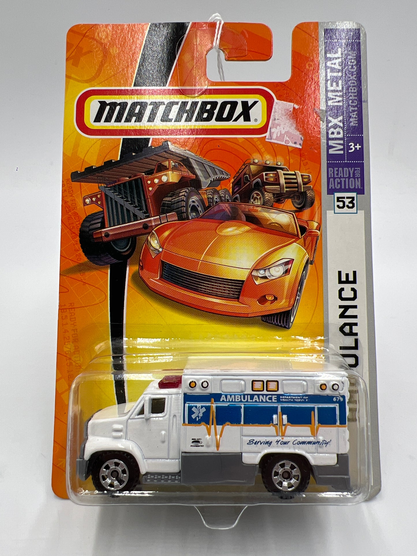 Matchbox MBX Metal #53 Ambulance White 208D