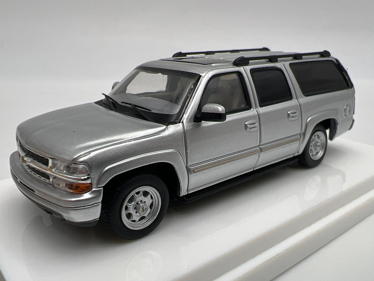 MK Miniatures 1/64 Scale 2003 Chevrolet Suburban Silver Loose Rear Seat