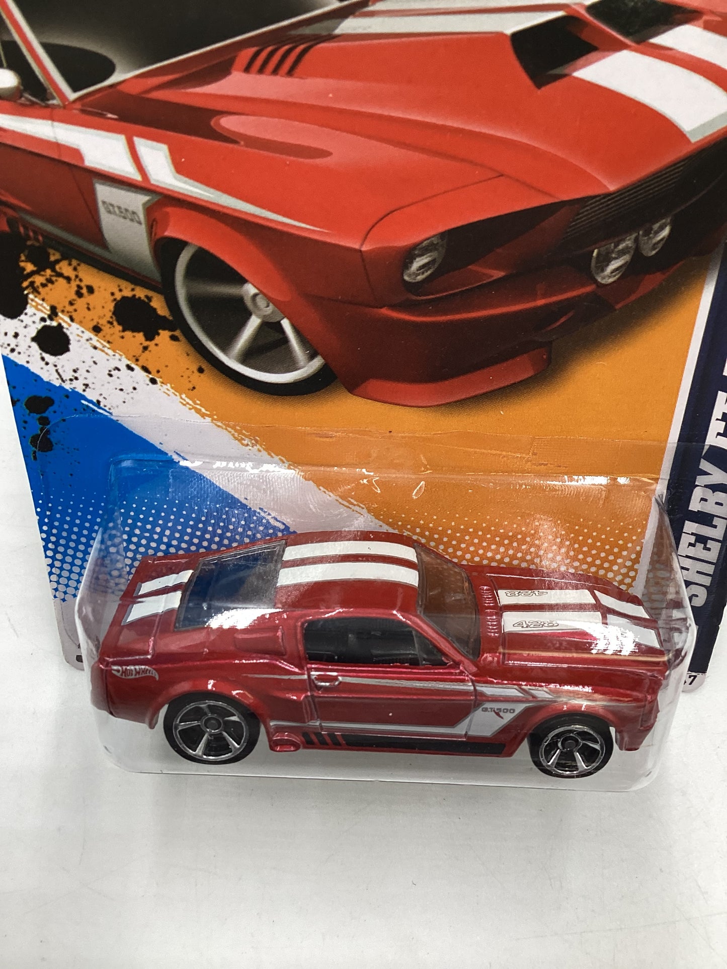 2012 Hot Wheels Muscle Mania Ford #114 67 Shelby GT-500 Red 35F