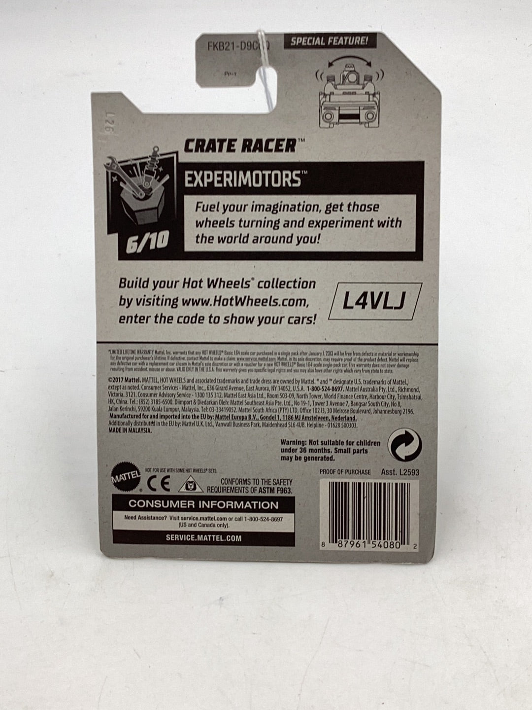 2018 Hot wheels Crate Racer Treasure hunt 273C