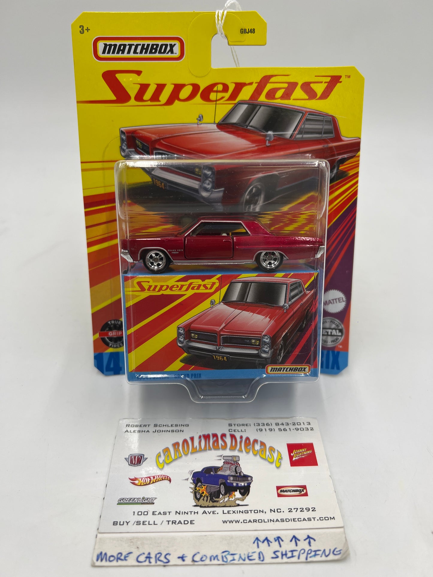 Matchbox Superfast #14 1964 Pontiac Grand Prix Red 172D