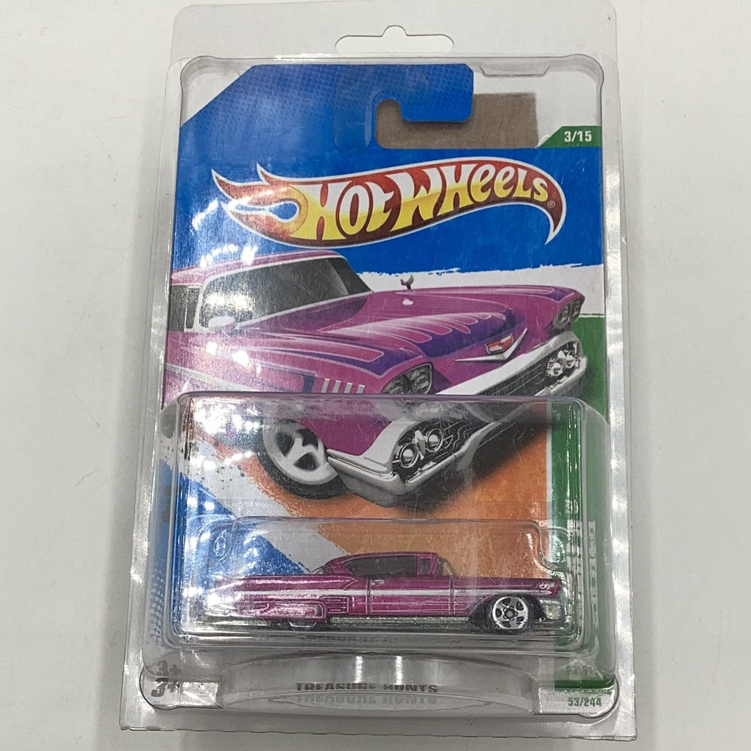 2011 hot wheels treasure hunt #53 58 Impala W/ Protector 68D