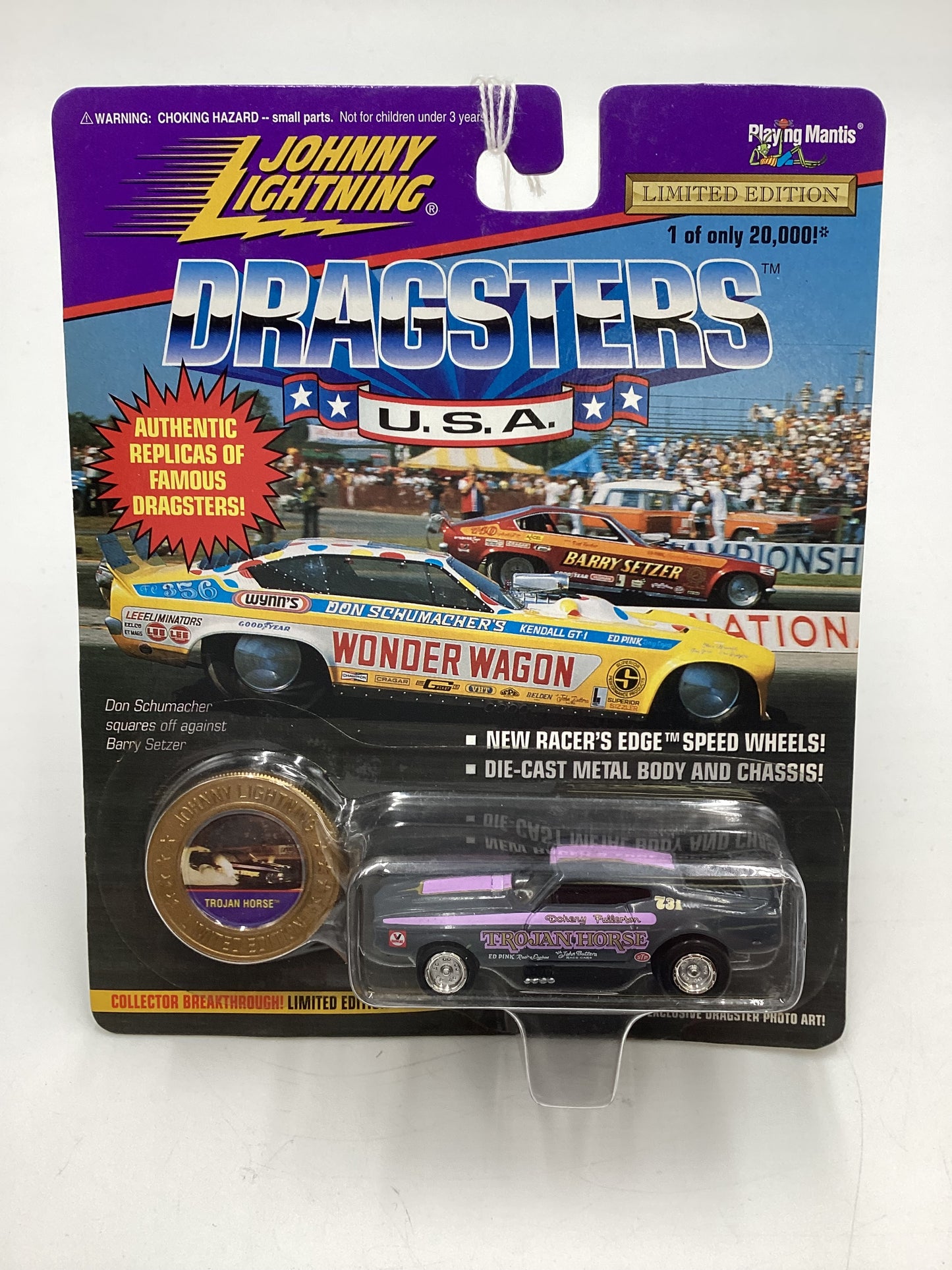 Johnny Lightning Dragsters U.S.A 4575/20000 Trojan Horse Gray 186D