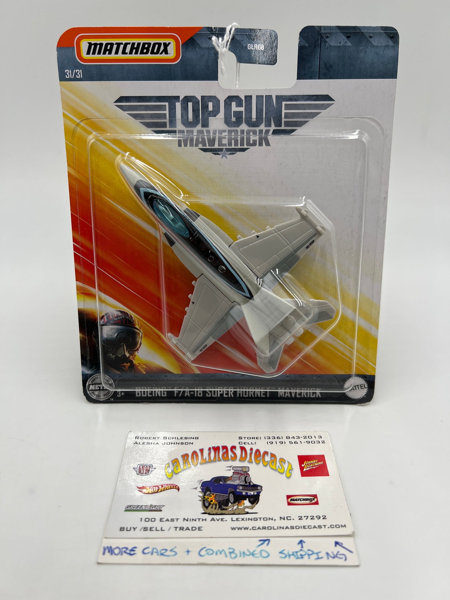 Matchbox Sky Busters #31 Top Gun Boeing F/A-18 Super Hornet Maverick 113D