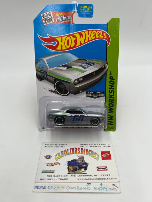 2015 Hot Wheels Walmart Exclusive Zamac 17 #234 Dodge Challenger Concept 147E