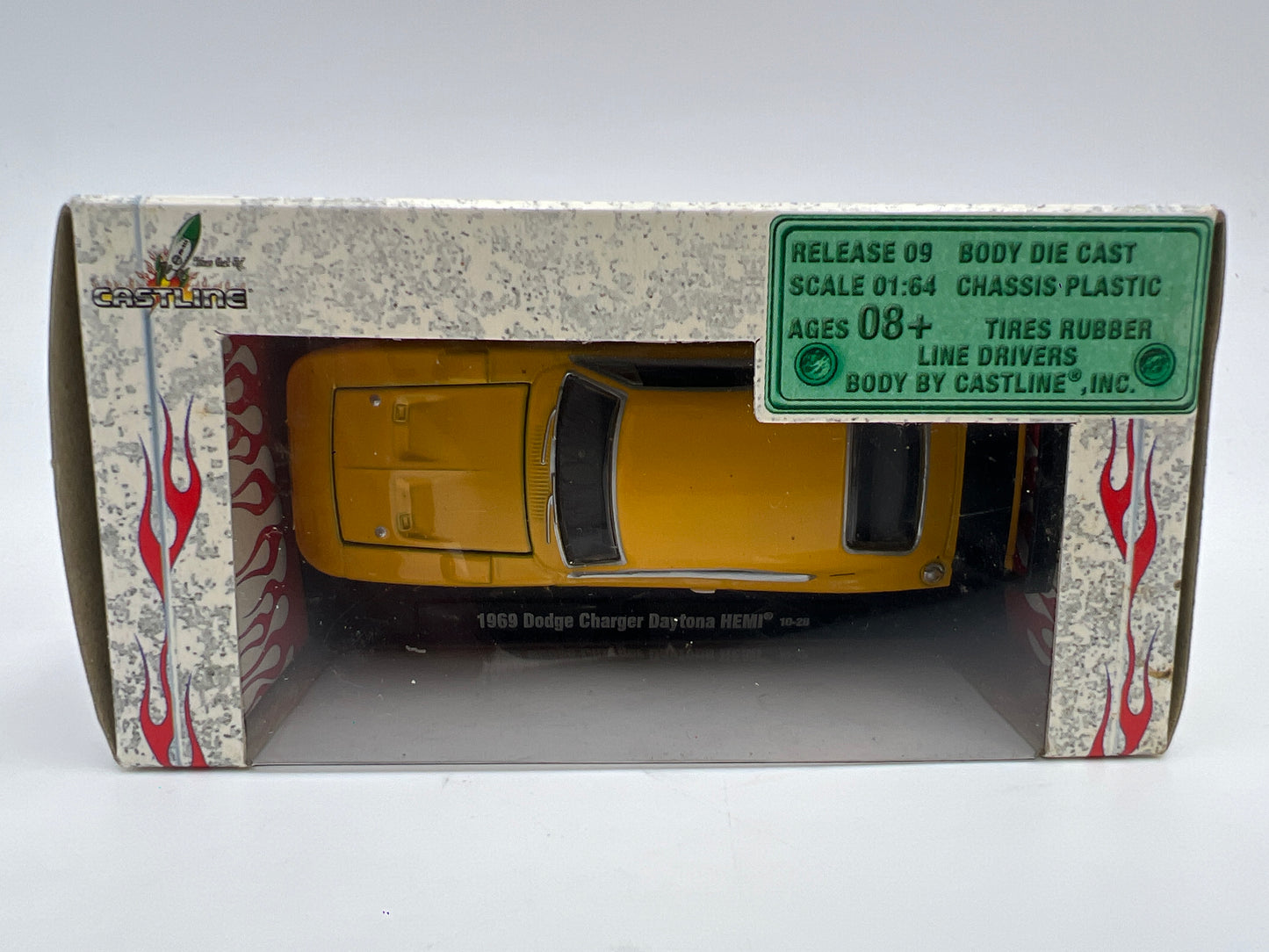 M2 Machines 10-28 Auto Drivers 1969 Dodge Charger Daytona Hemi Yellow