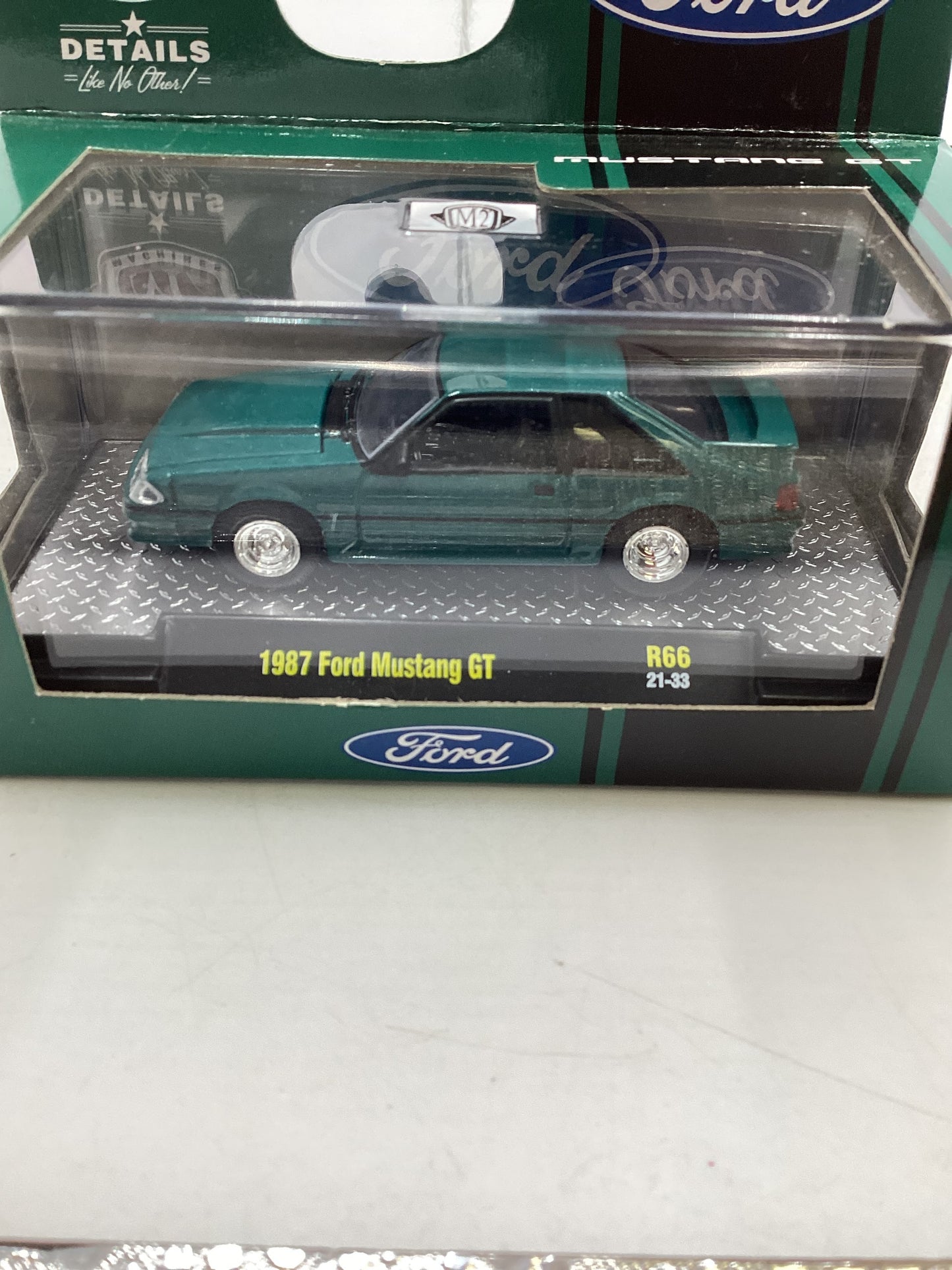 M2 Machines 1987 Ford Mustang GT Green R66