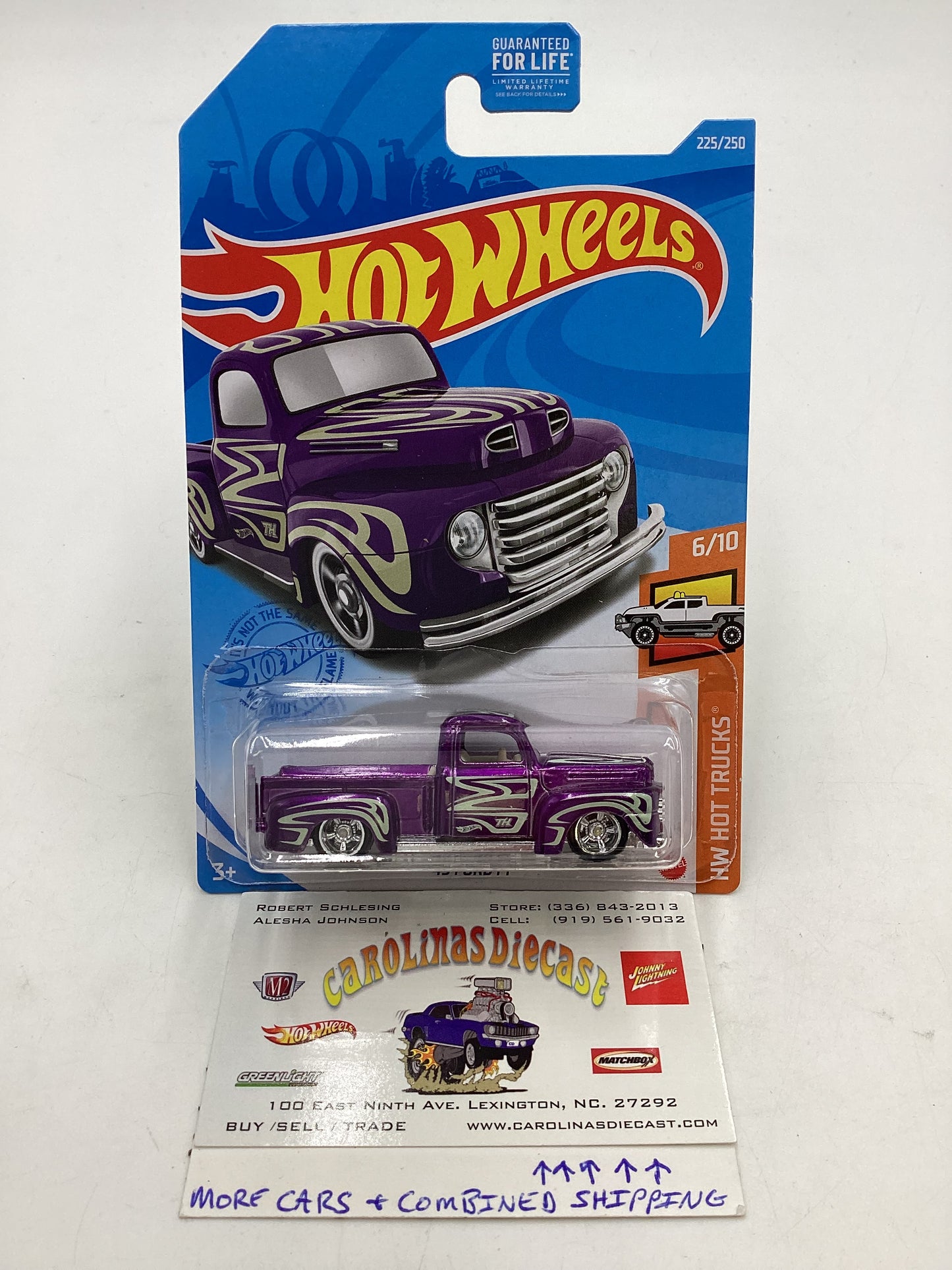 2021 Hot wheels Super Treasure Hunt 49 Ford F1 #225 W/Protector