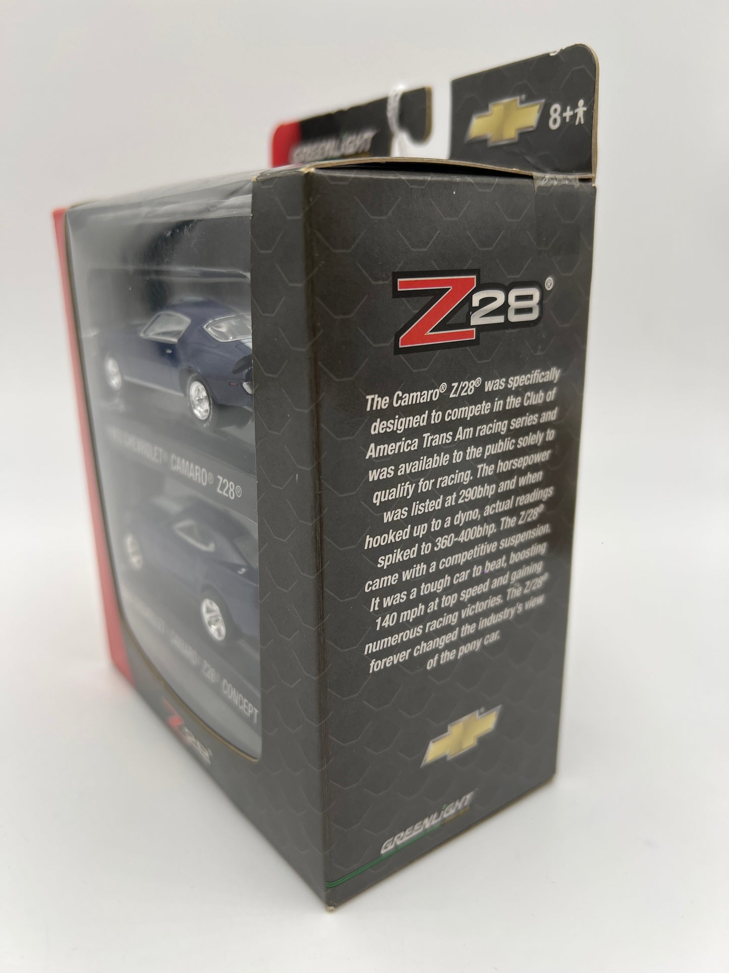 Greenlight Z28 2 Pack 1/4000 1970 Chevrolet Camaro Z28 & 2006 Chevrolet Camaro Z28 Concept Blue SR