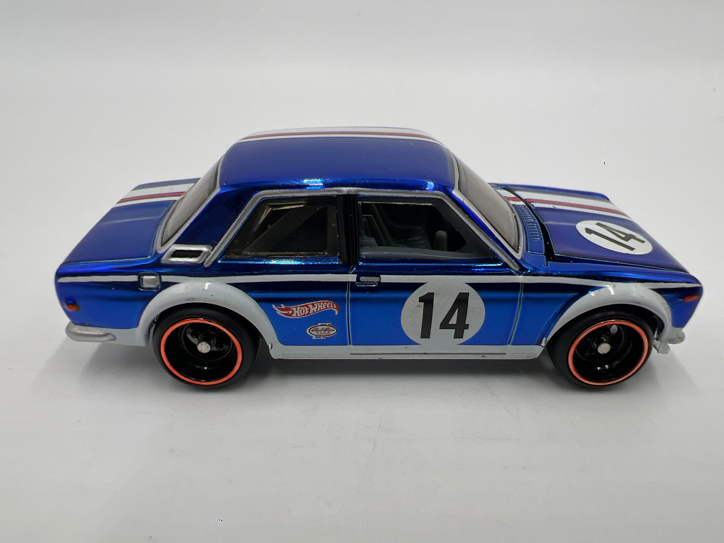 2016 Hot Wheels RLC Real Riders #3 Datsun Bluebird 510 Blue Loose