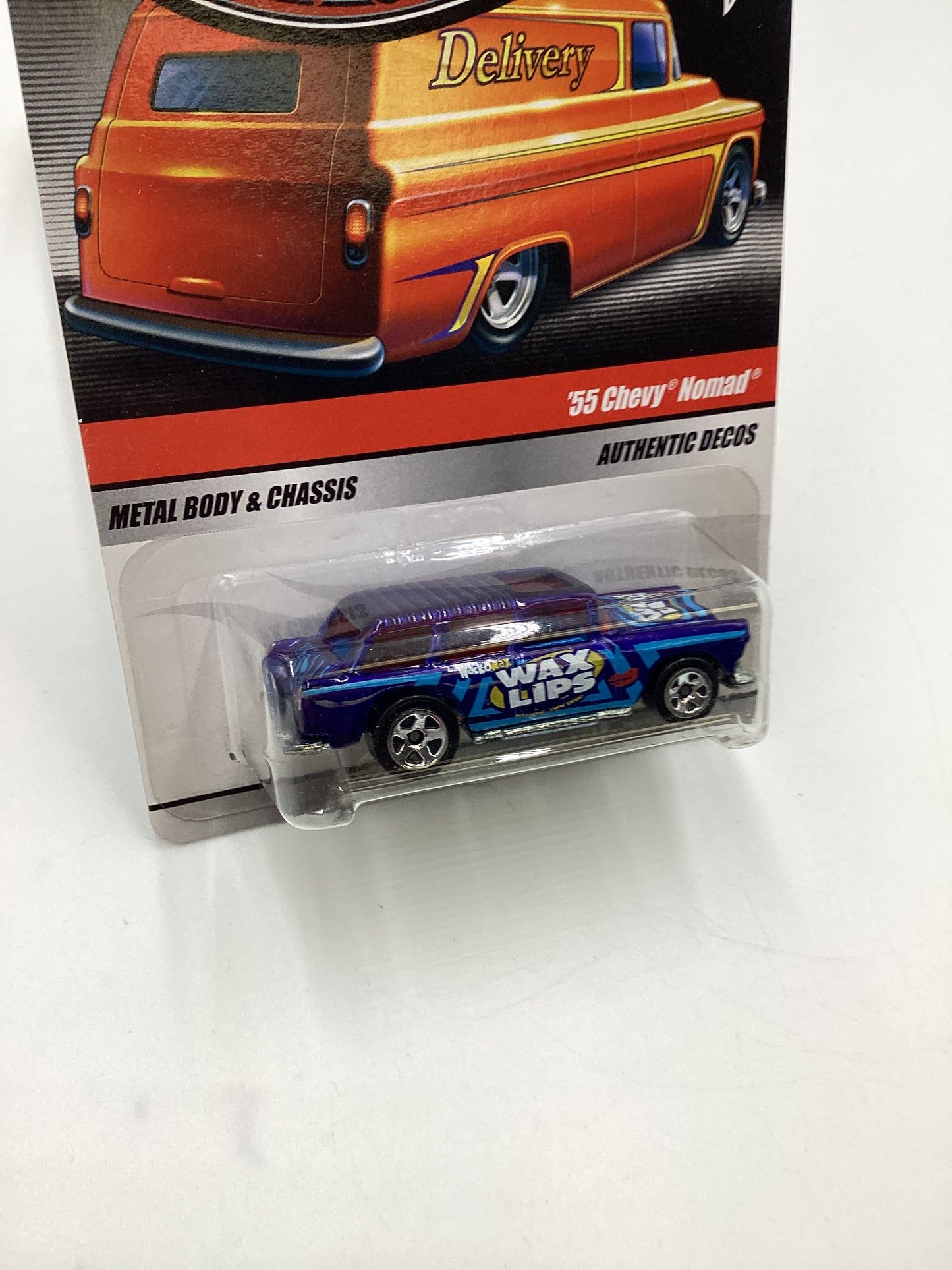 Hot Wheels Delivery Wax Lips 55 Chevy Nomad Blue (SR)