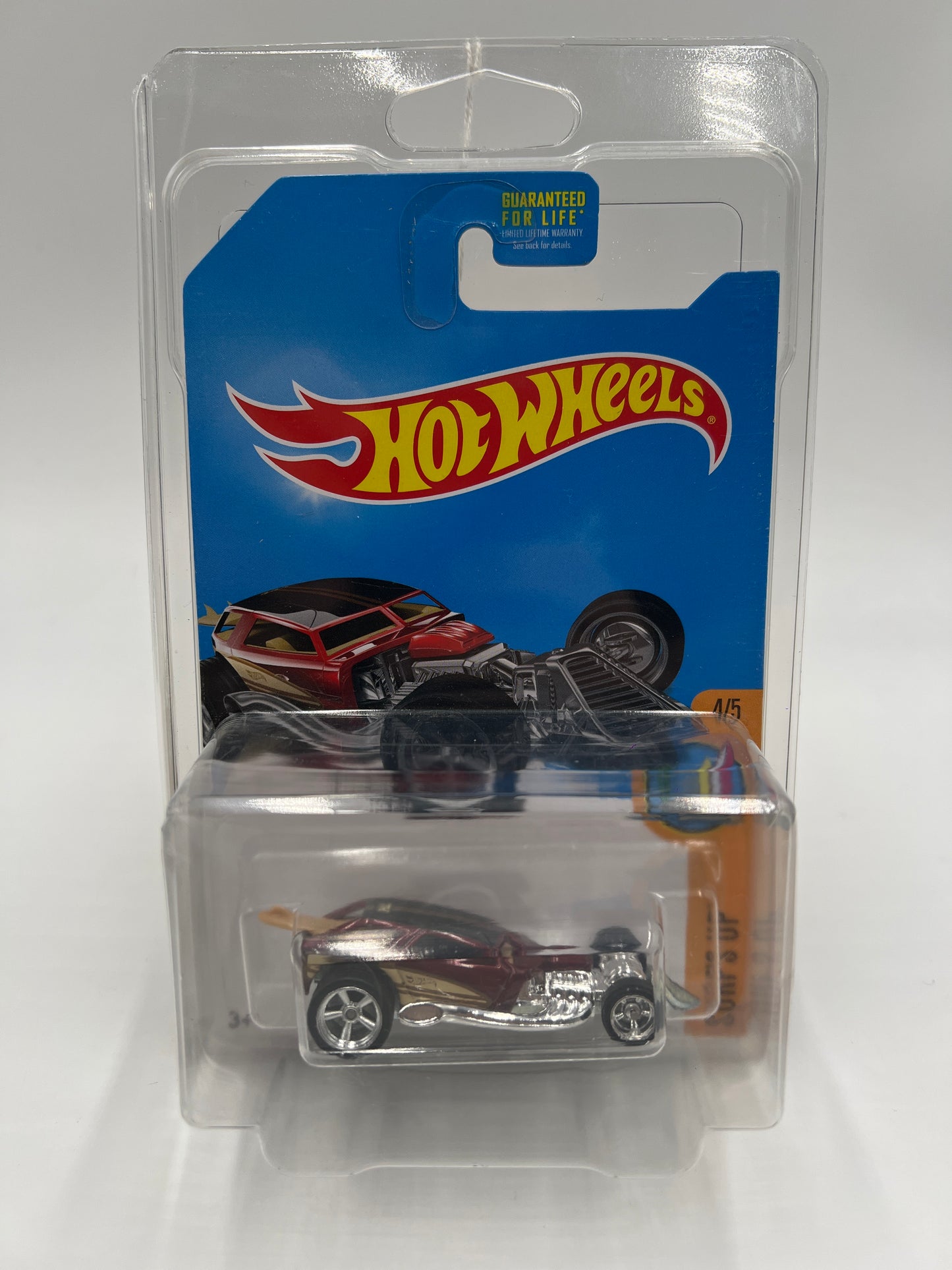 2017 Hot Wheels Super Treasure Hunt Surf Crate Red W/Protector