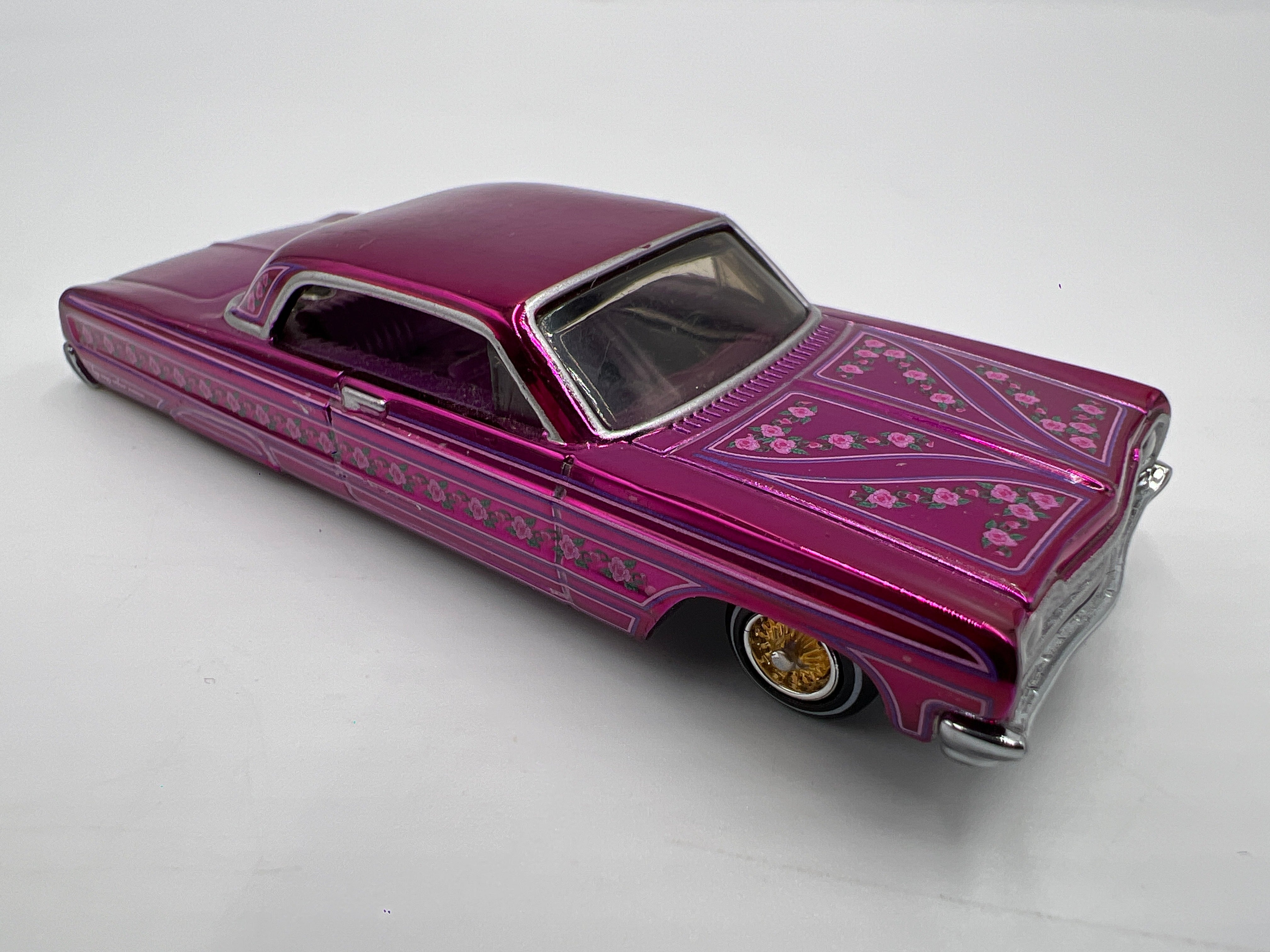 Hot Wheels RLC Lowrider 64 Chevrolet Impala Gypsy Rose Pink Loose