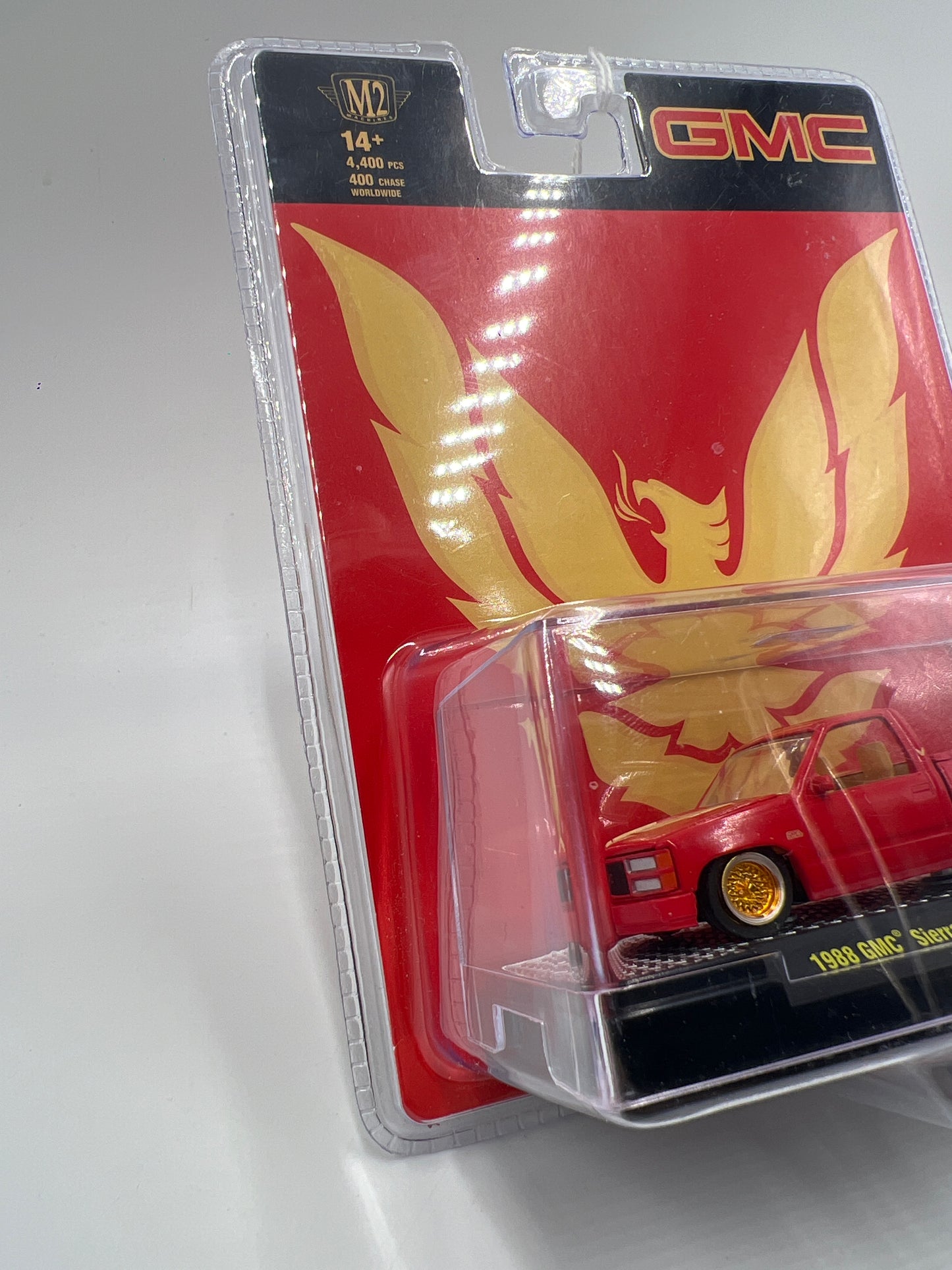 M2 Machines Hobby Lobby Exclusive 1/4400 OBS 1988 GMC Sierra 1500 Custom Red HS49