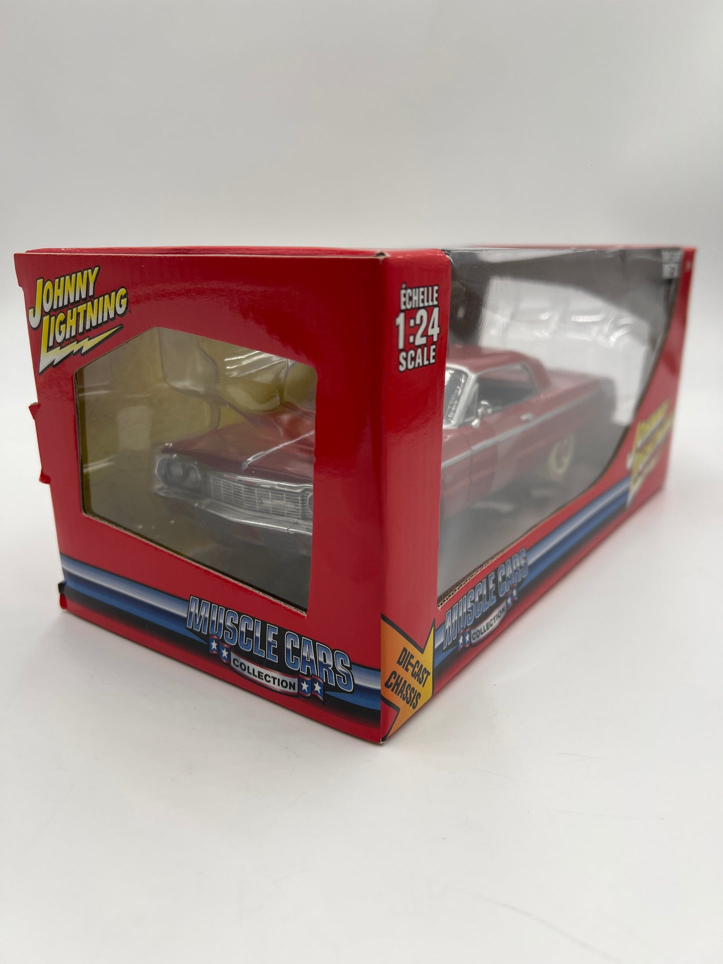 Johnny Lightning 1:24 Scale White Lightning Muscle Cars Chase 1964 Chevy Impala SS Red VHTF