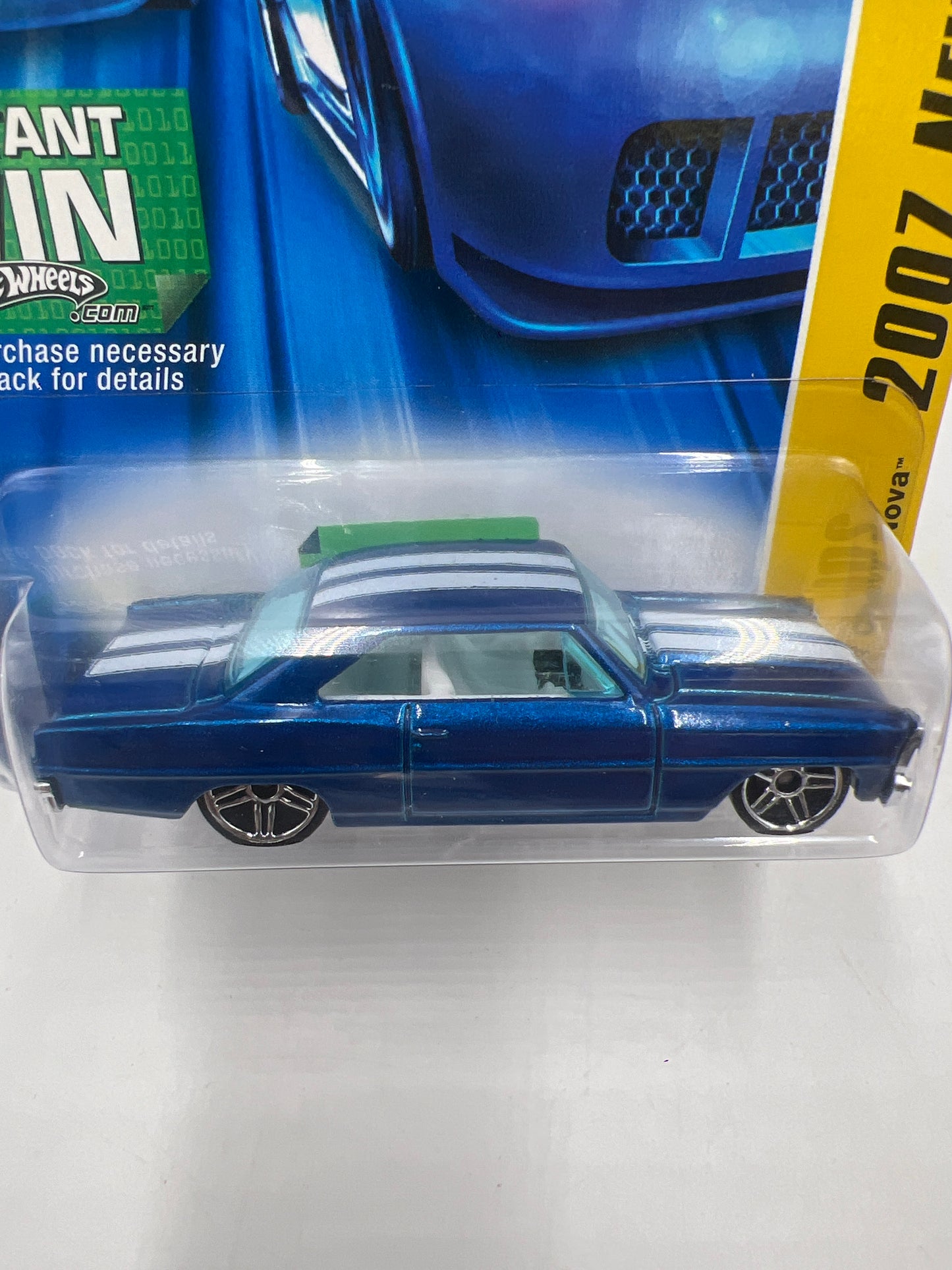 2007 Hot Wheels New Models #009 67 Chevy Nova Blue 14H