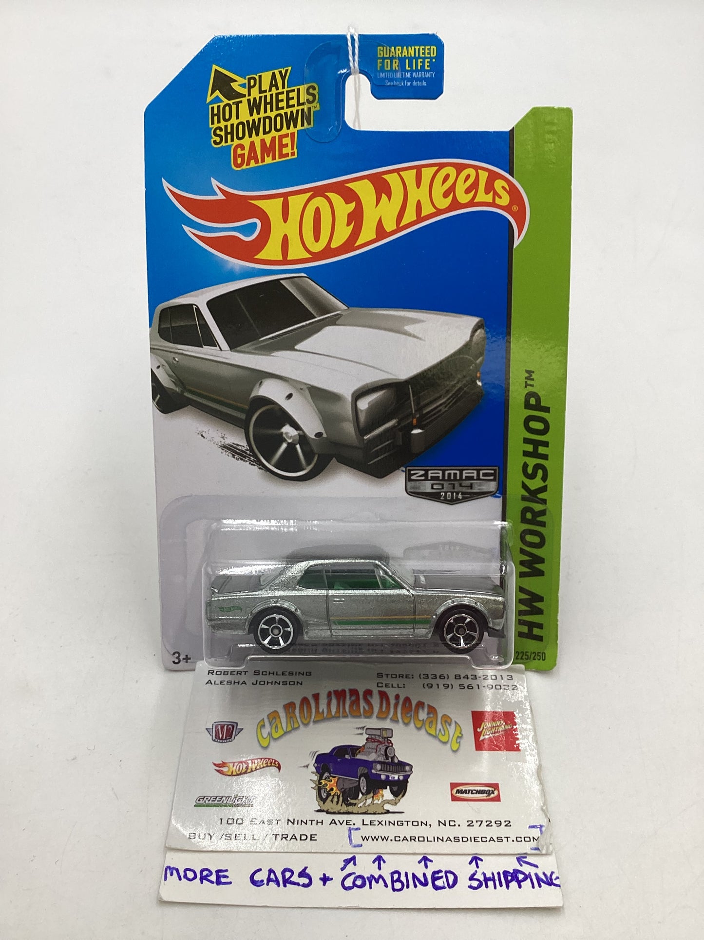 2014 Hot Wheels Zamac 014 #225 Nissan Skyline H/T 2000GT-X 148A