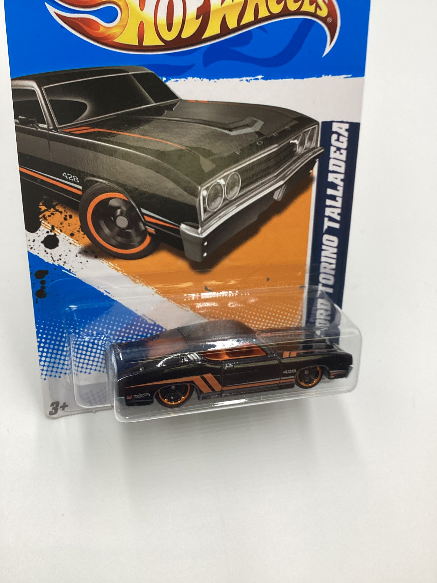 2012 Hot Wheels Ford #111 69 Ford Torino Talledega Black 27C