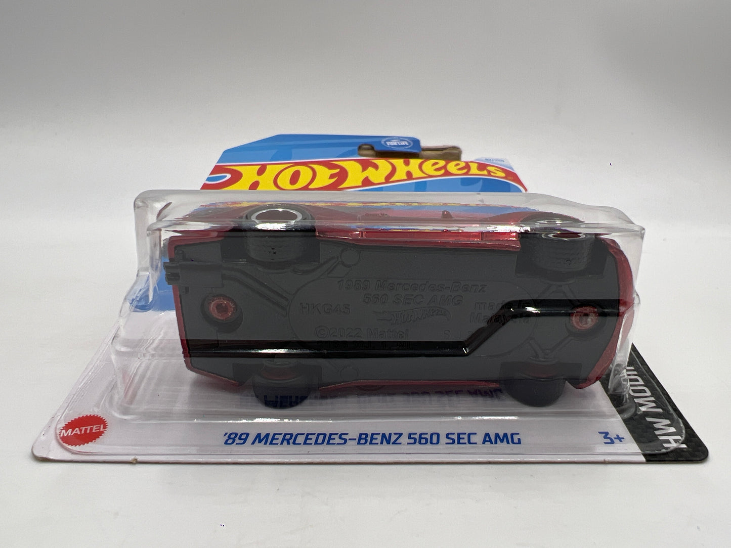 2024 Hot Wheels Super Treasure Hunt #82 89 Mercedes-Benz 560 SEC AMG Red W/Protector